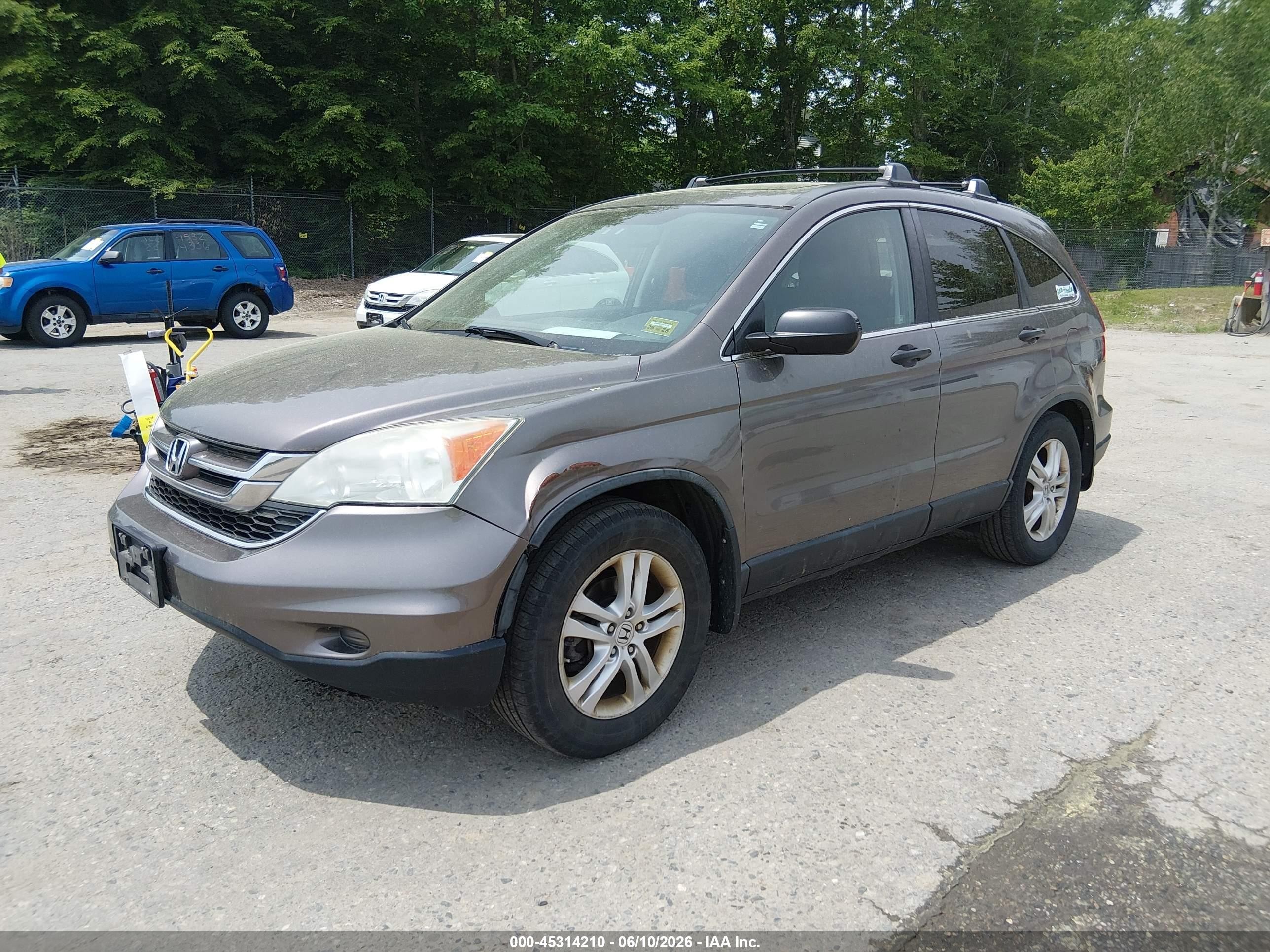 2010 Honda Cr-v Ex Gray vin: 5J6RE4H52AL065894