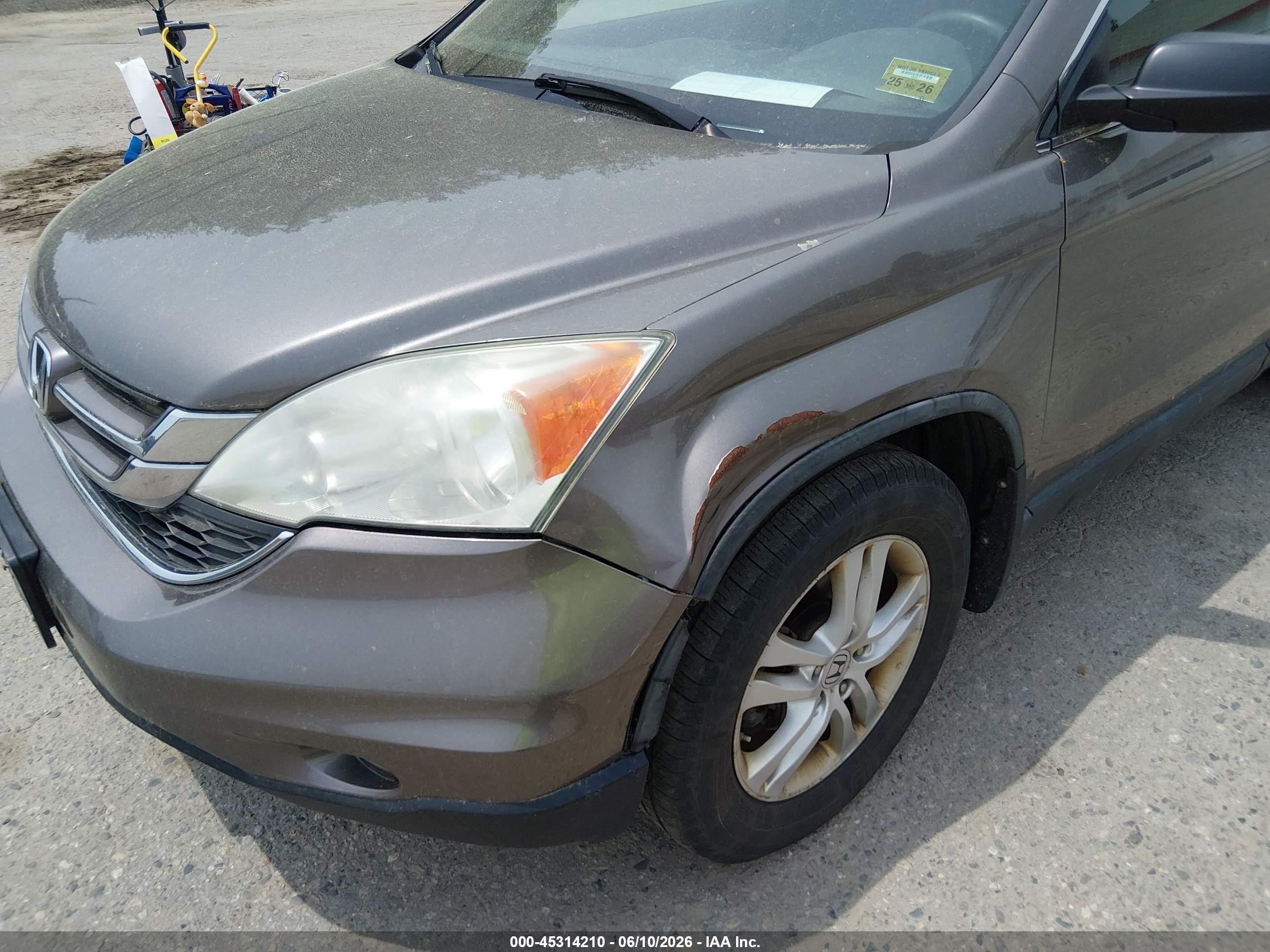 2010 Honda Cr-v Ex Gray vin: 5J6RE4H52AL065894