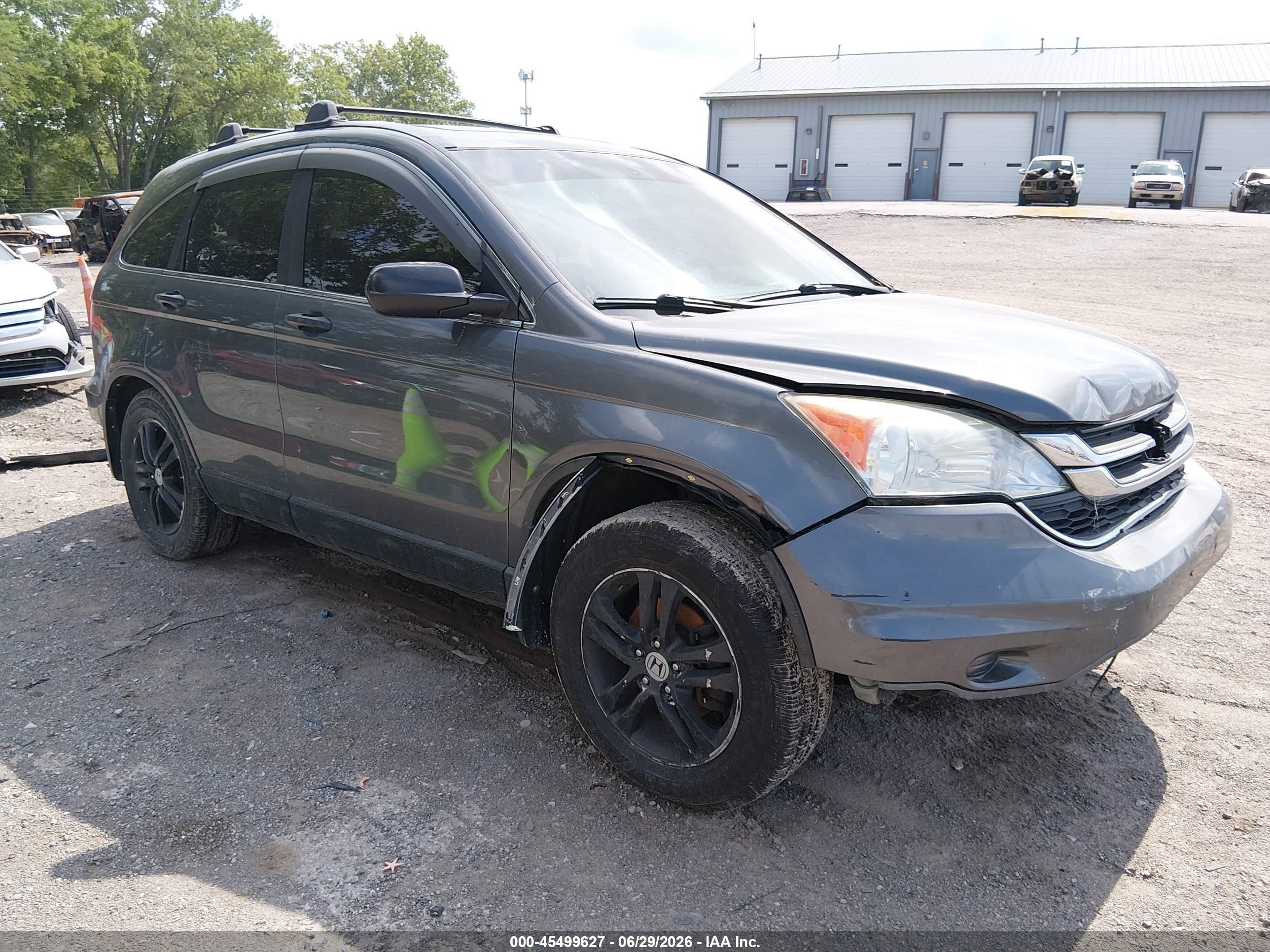 2010 Honda Cr-v Ex Gray vin: 5J6RE4H52AL090553