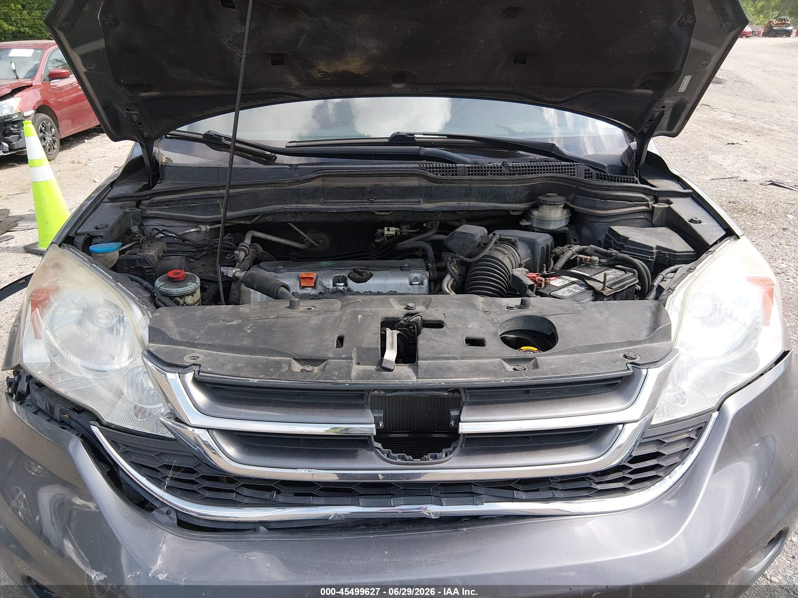 2010 Honda Cr-v Ex Gray vin: 5J6RE4H52AL090553