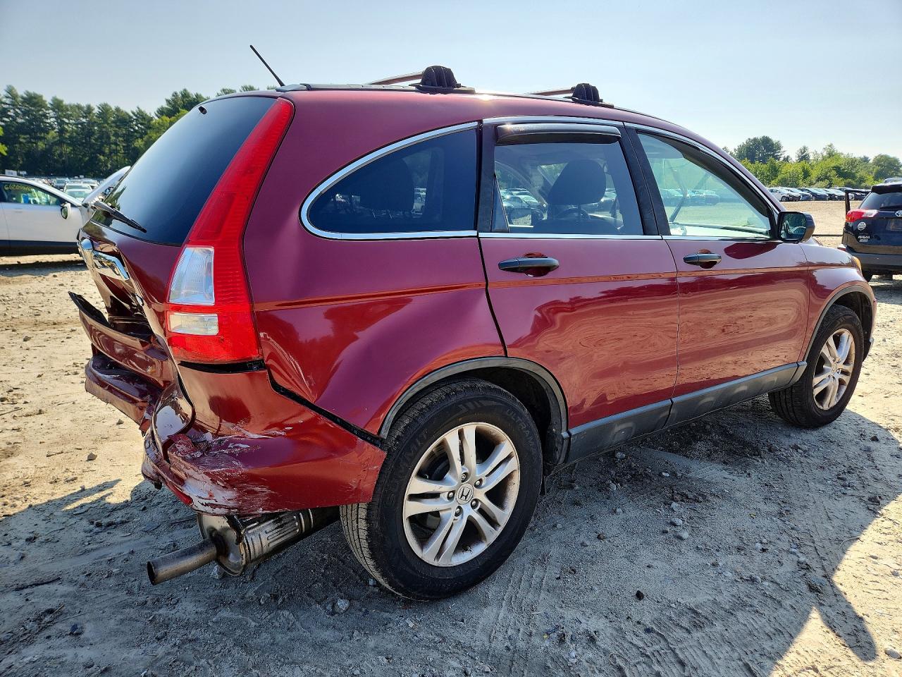 2010 Honda Cr-v Ex Red vin: 5J6RE4H52AL094747