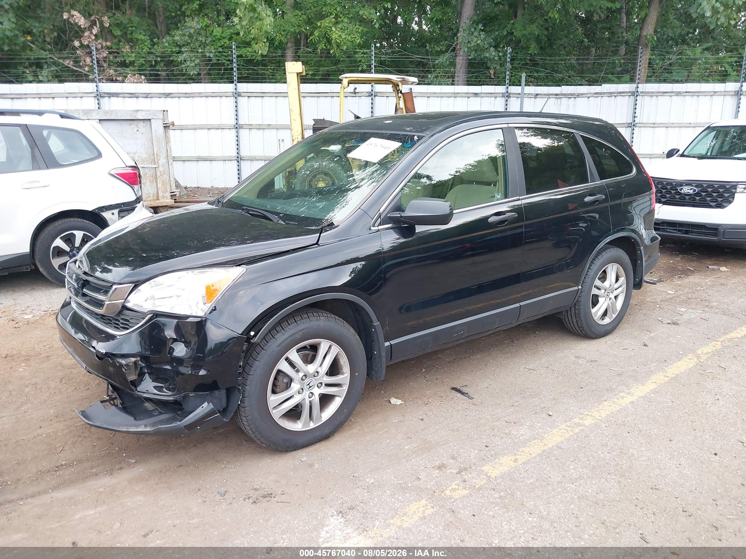 2010 Honda Cr-v Ex Black vin: 5J6RE4H52AL095087