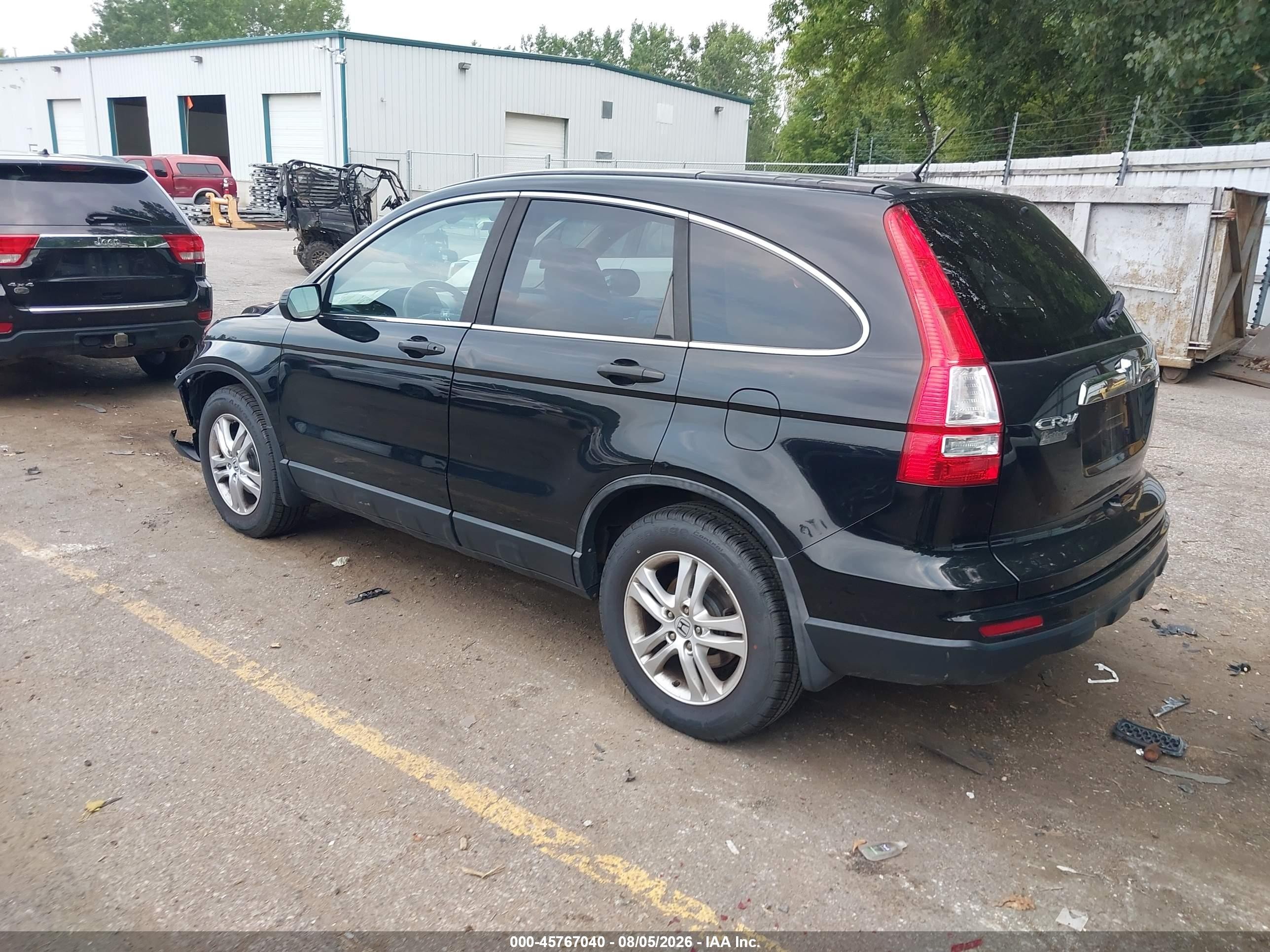 2010 Honda Cr-v Ex Black vin: 5J6RE4H52AL095087