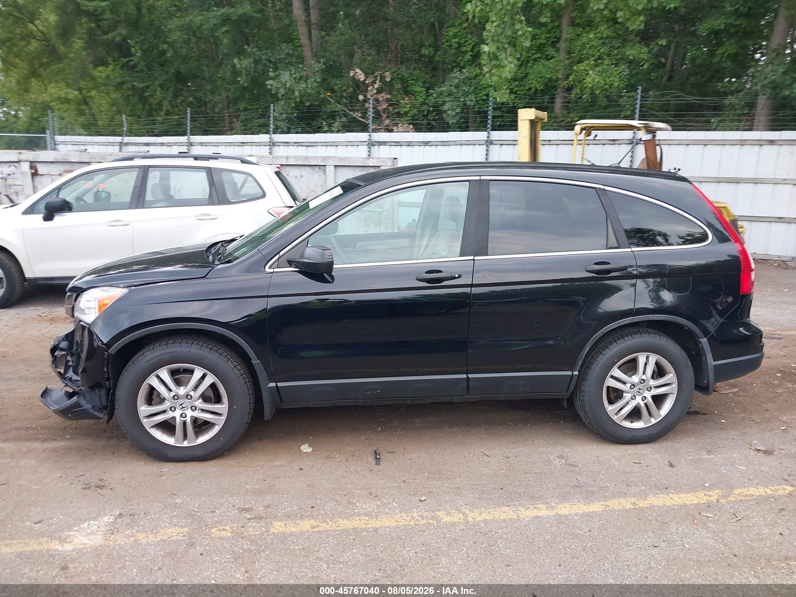 2010 Honda Cr-v Ex Black vin: 5J6RE4H52AL095087