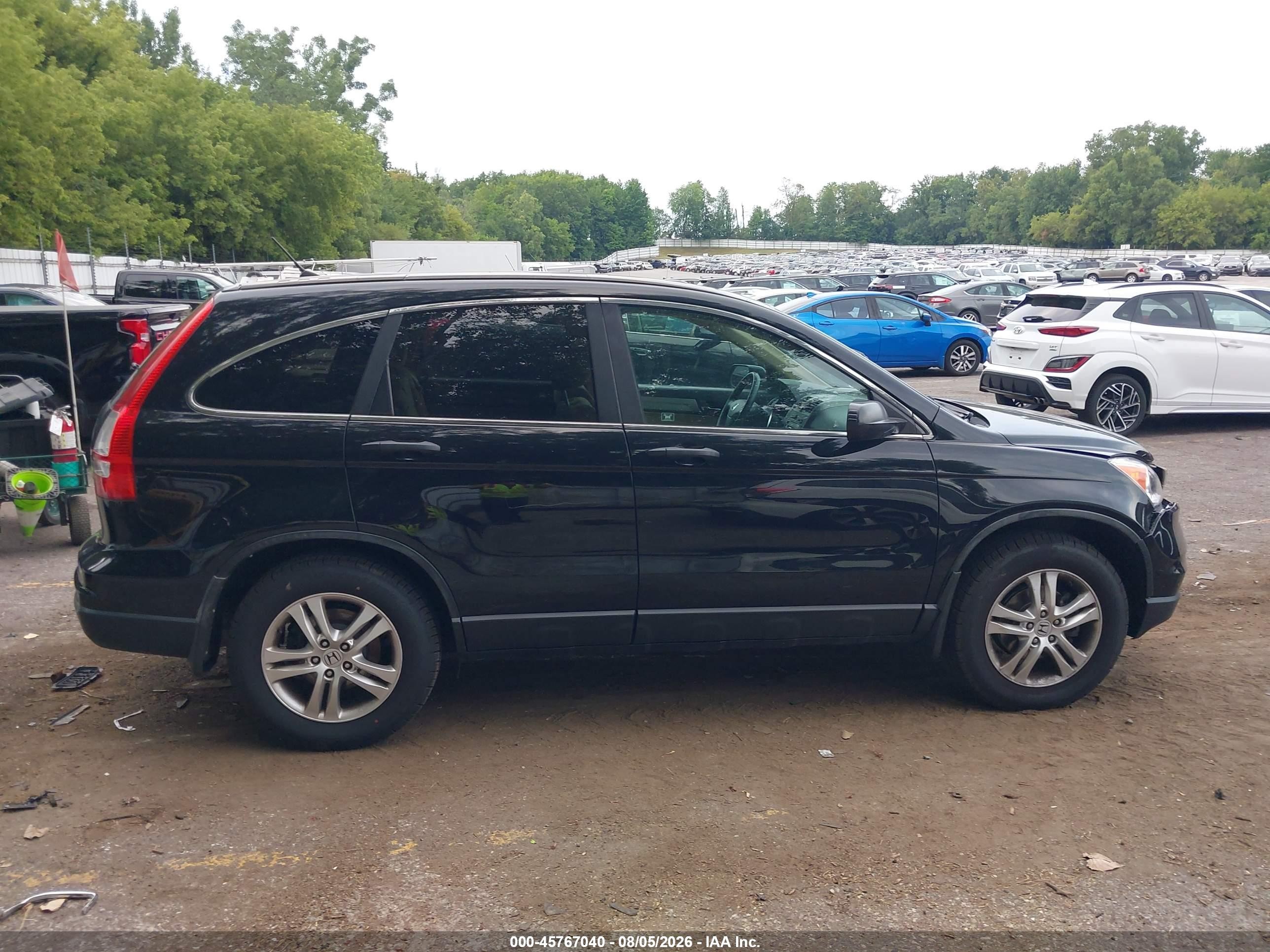 2010 Honda Cr-v Ex Black vin: 5J6RE4H52AL095087