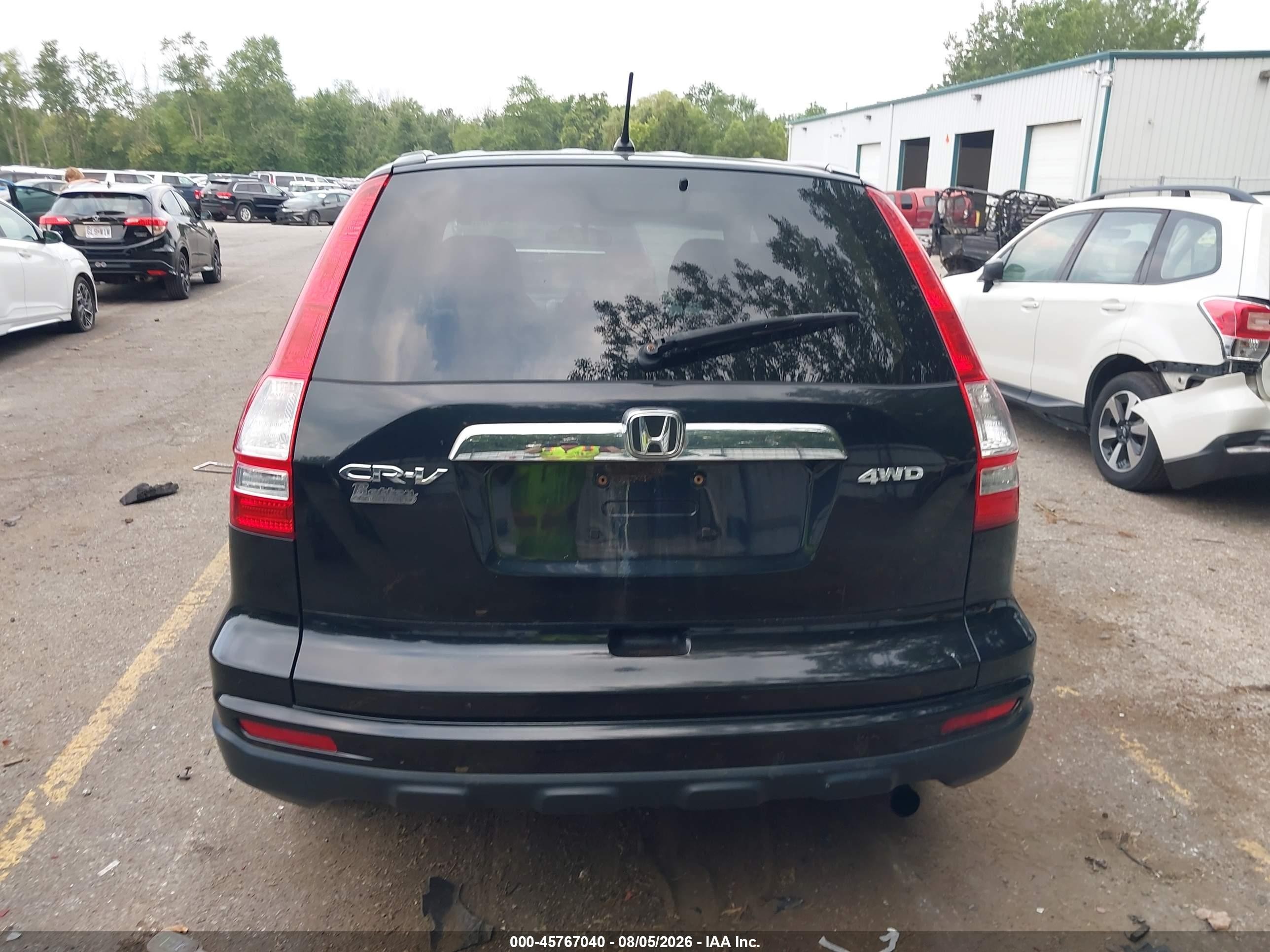 2010 Honda Cr-v Ex Black vin: 5J6RE4H52AL095087