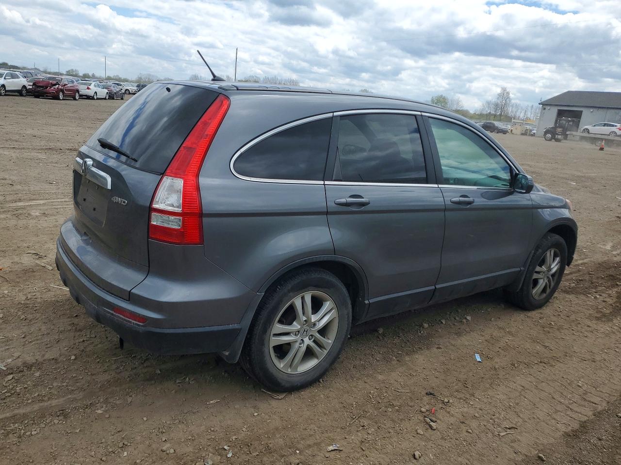 2010 Honda Cr-v Ex Gray vin: 5J6RE4H52AL808215