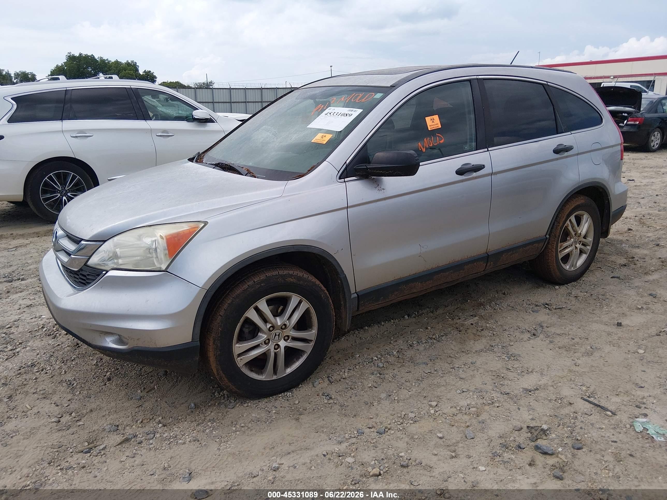 2011 Honda Cr-v Ex Gray vin: 5J6RE4H52BL007219