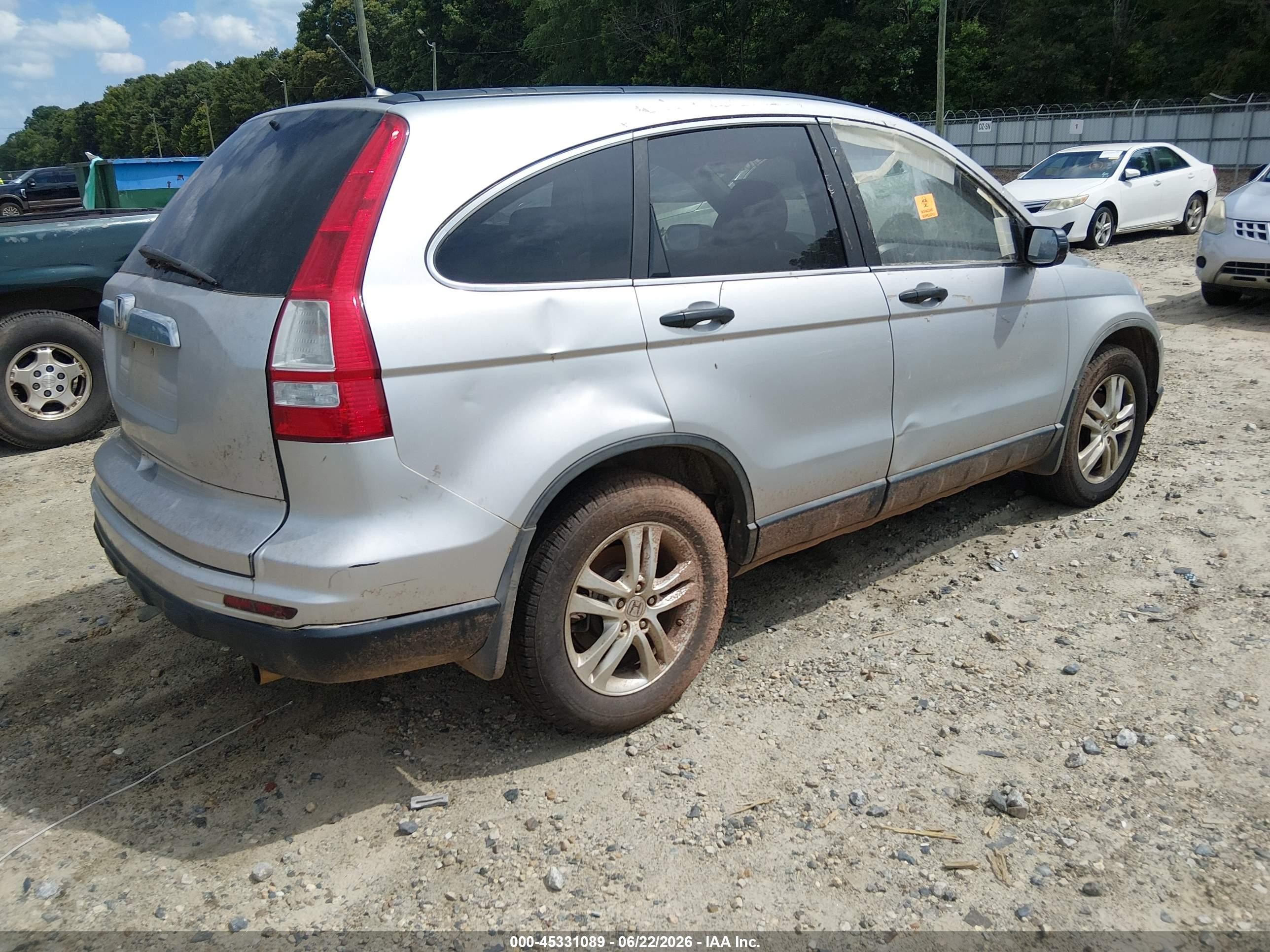 2011 Honda Cr-v Ex Gray vin: 5J6RE4H52BL007219