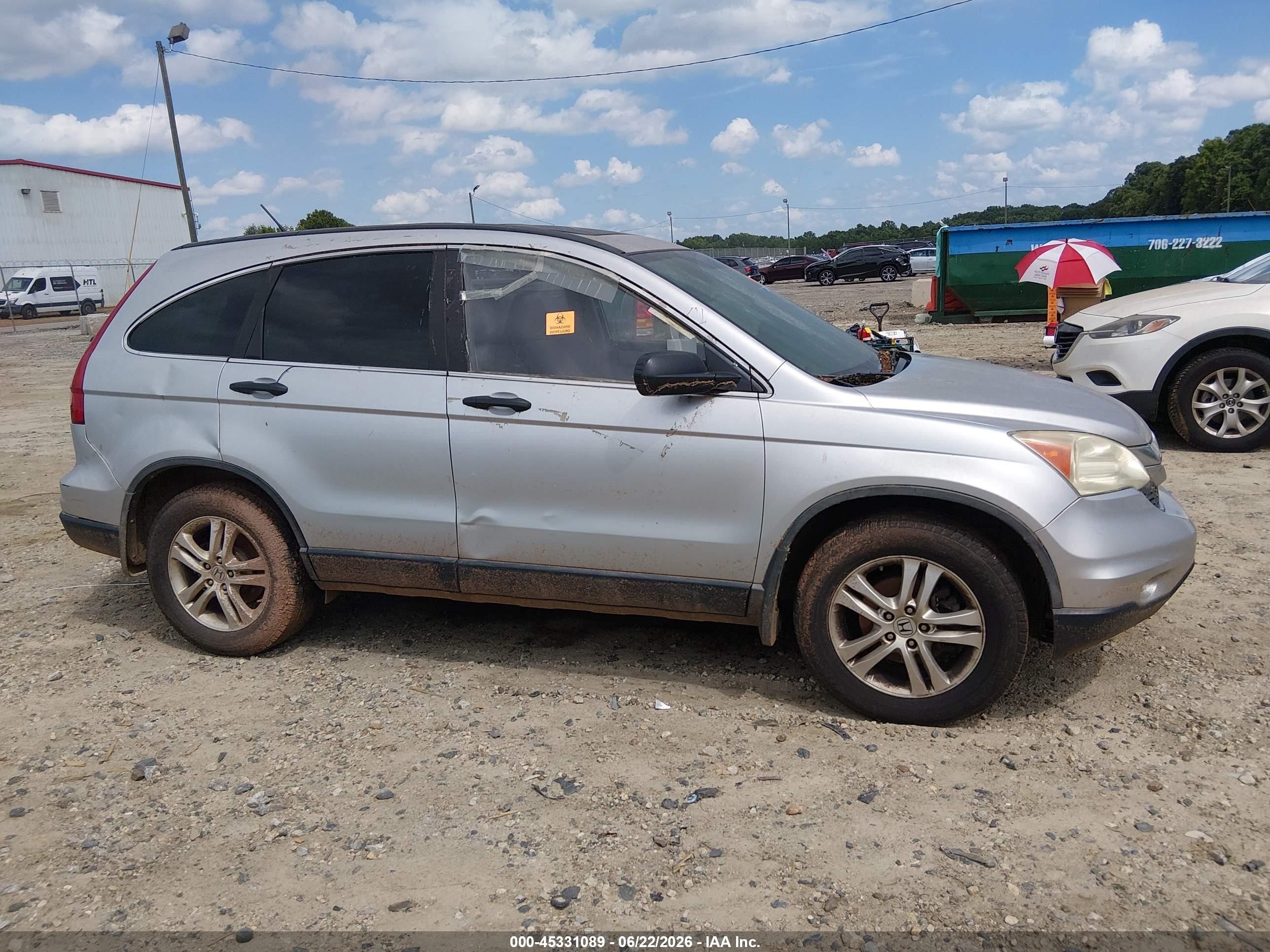 2011 Honda Cr-v Ex Gray vin: 5J6RE4H52BL007219