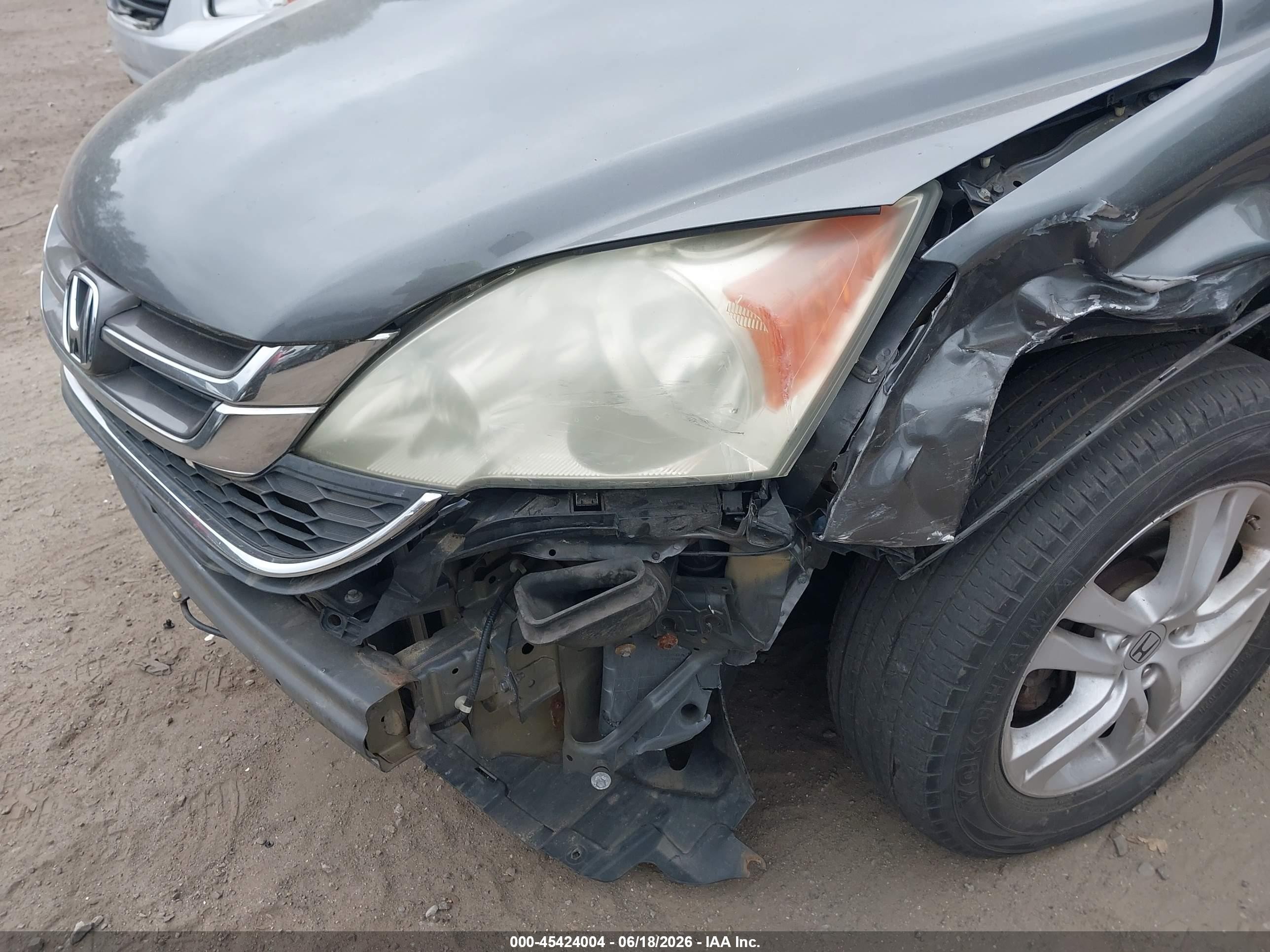 2011 Honda Cr-v Ex Gray vin: 5J6RE4H52BL040169
