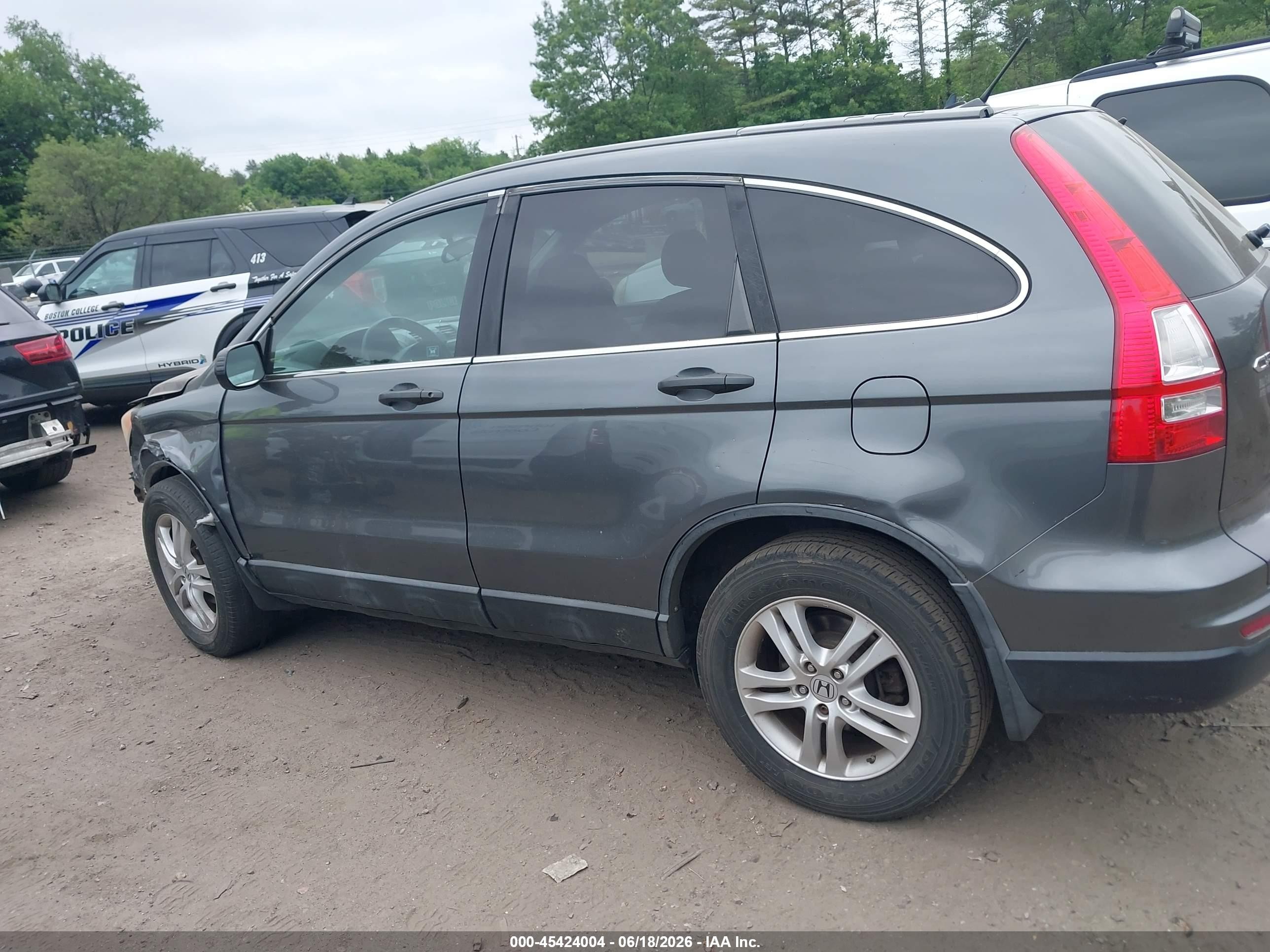2011 Honda Cr-v Ex Gray vin: 5J6RE4H52BL040169