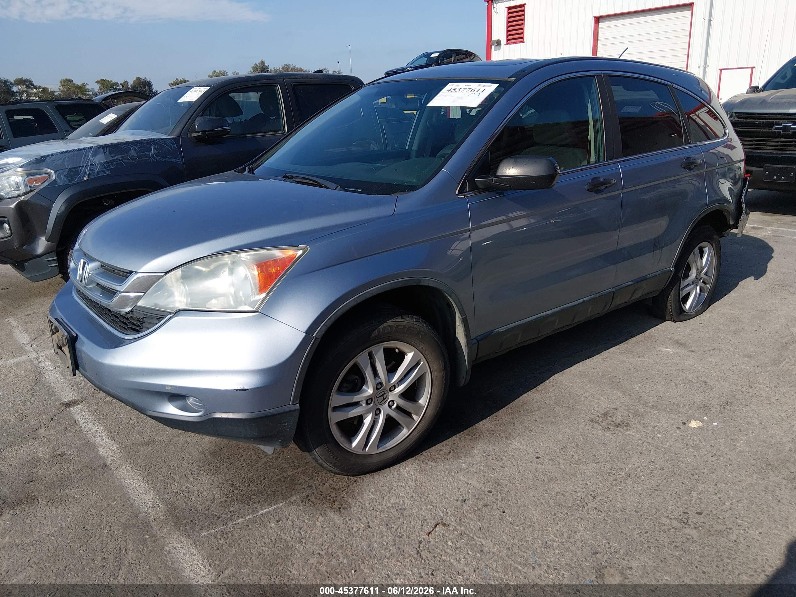 2011 Honda Cr-v Ex Blue vin: 5J6RE4H52BL097116