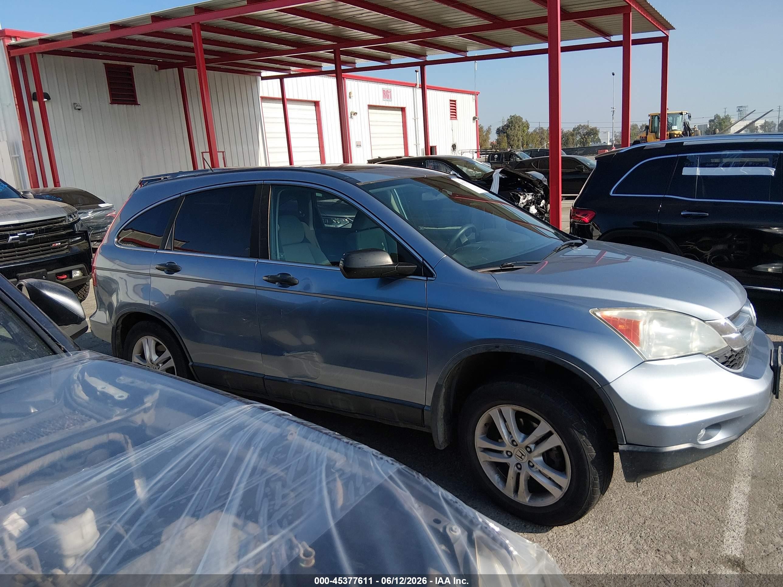 2011 Honda Cr-v Ex Blue vin: 5J6RE4H52BL097116