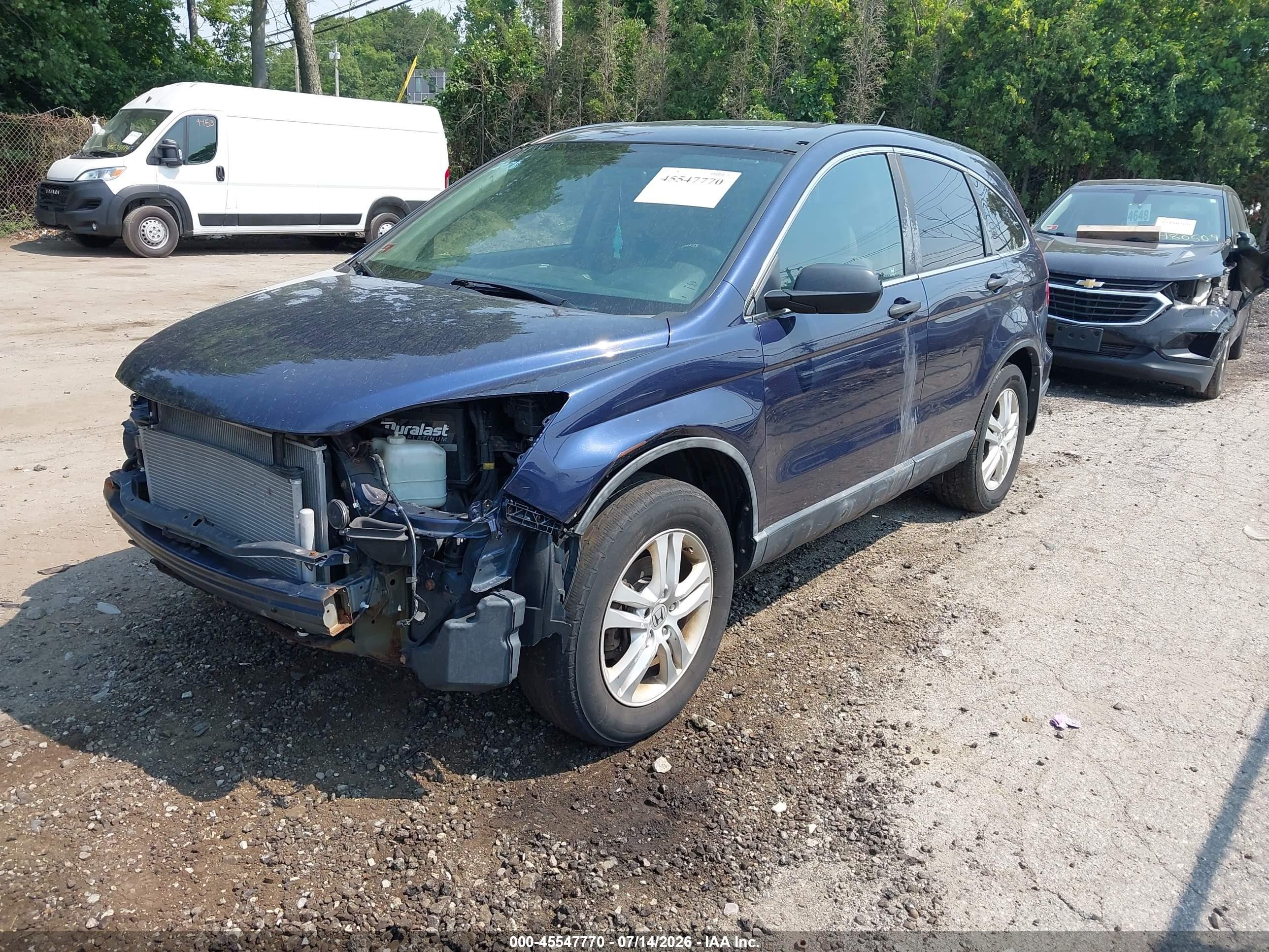 2011 Honda Cr-v Ex Blue vin: 5J6RE4H52BL120197