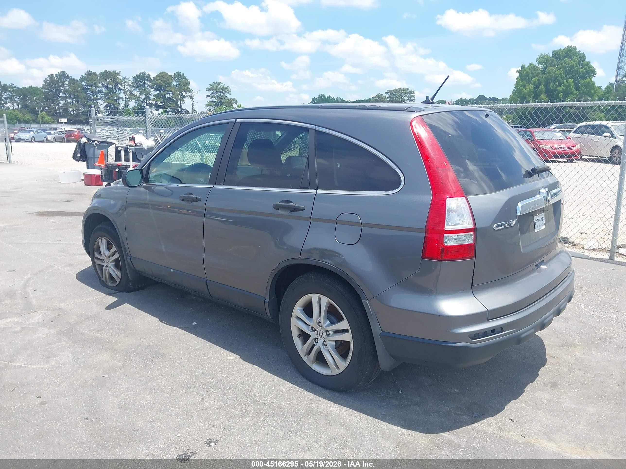 2010 Honda Cr-v Ex Gray vin: 5J6RE4H53AL040227