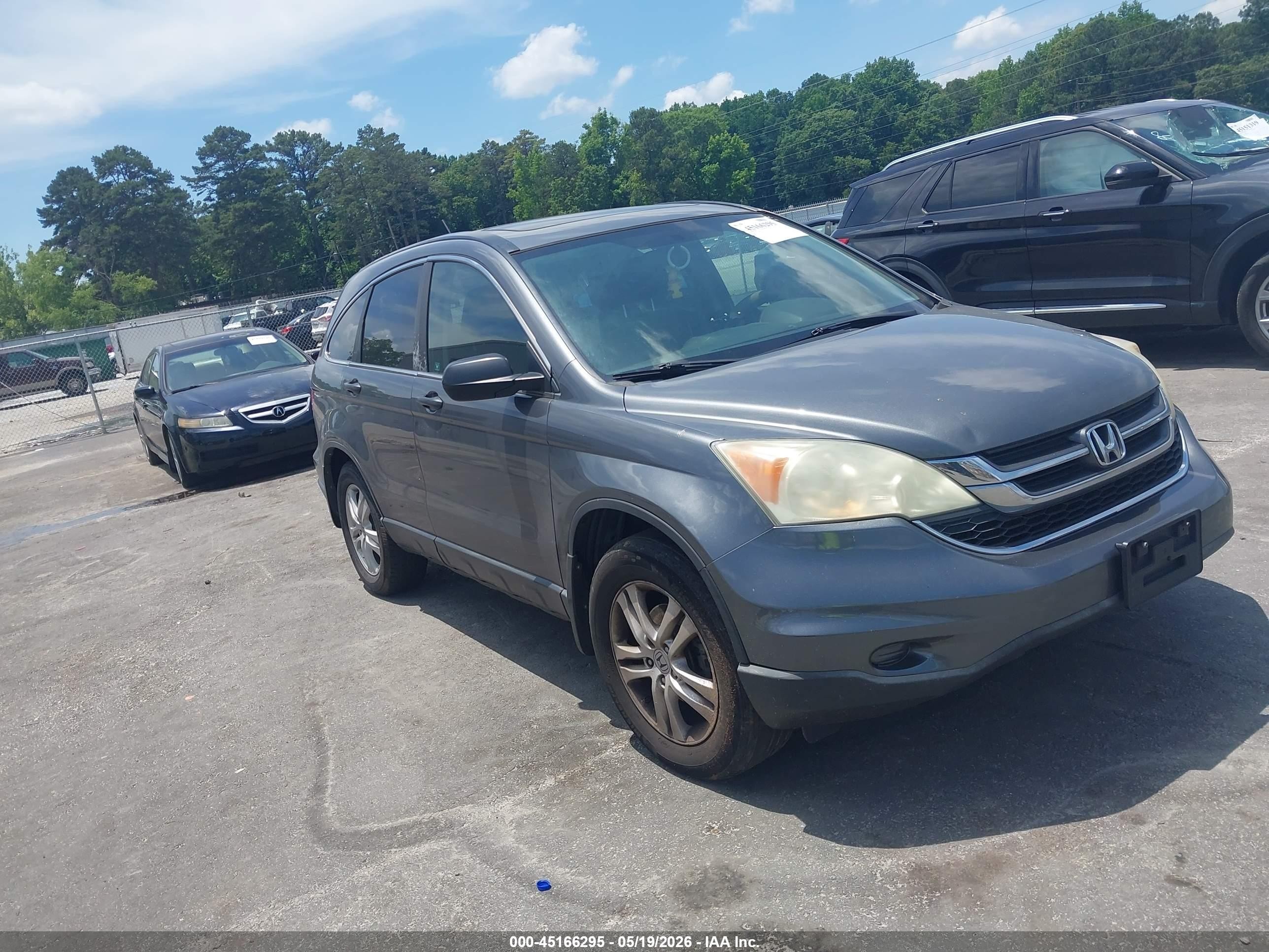 2010 Honda Cr-v Ex Gray vin: 5J6RE4H53AL040227