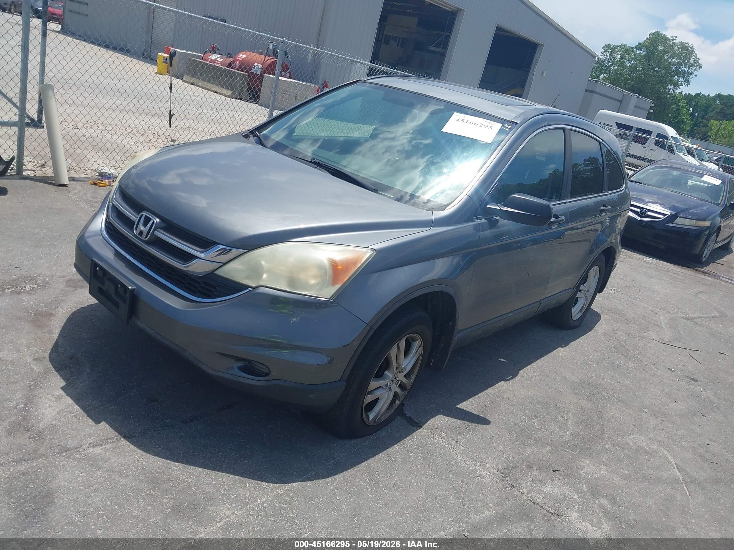 2010 Honda Cr-v Ex Gray vin: 5J6RE4H53AL040227