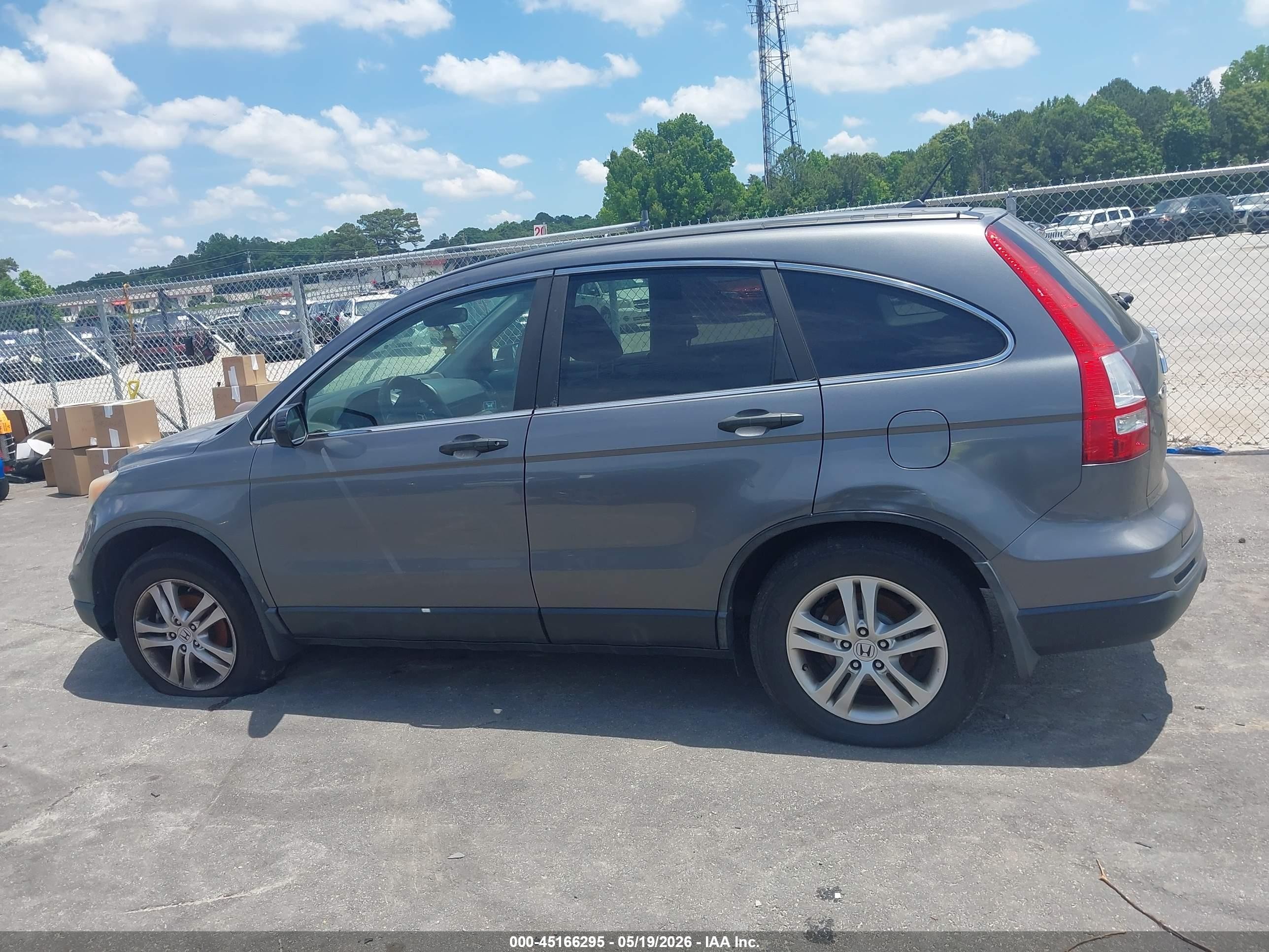 2010 Honda Cr-v Ex Gray vin: 5J6RE4H53AL040227