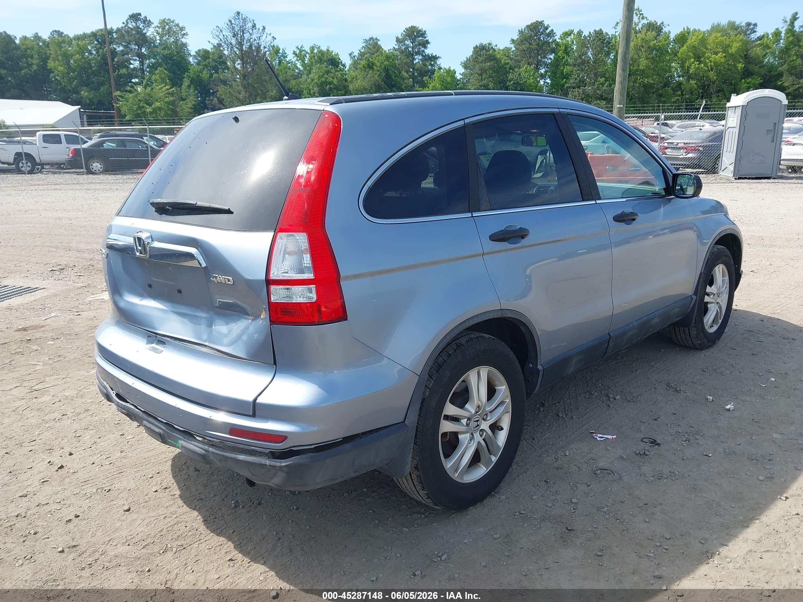 2011 Honda Cr-v Ex Blue vin: 5J6RE4H53BL019024