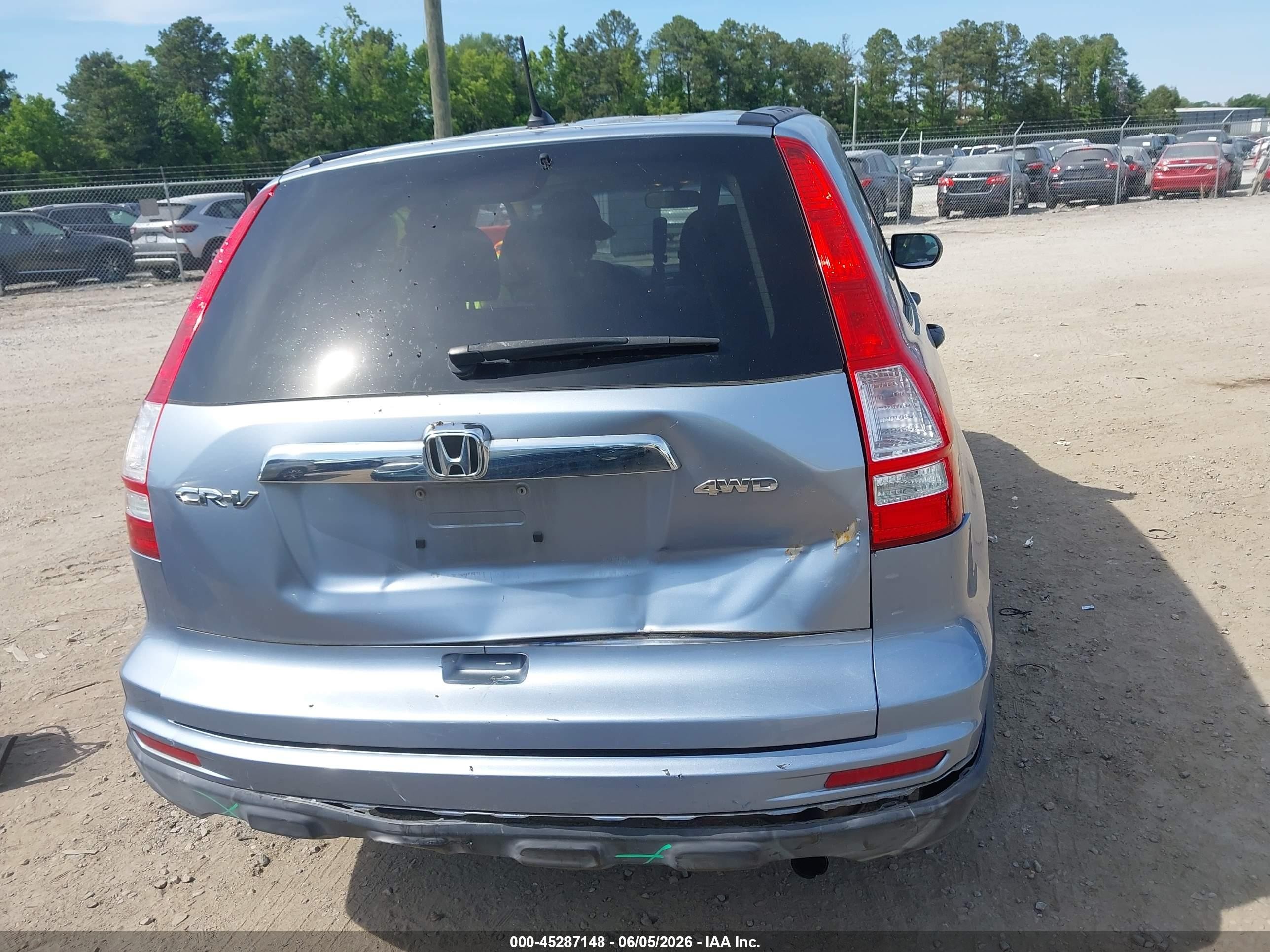 2011 Honda Cr-v Ex Blue vin: 5J6RE4H53BL019024