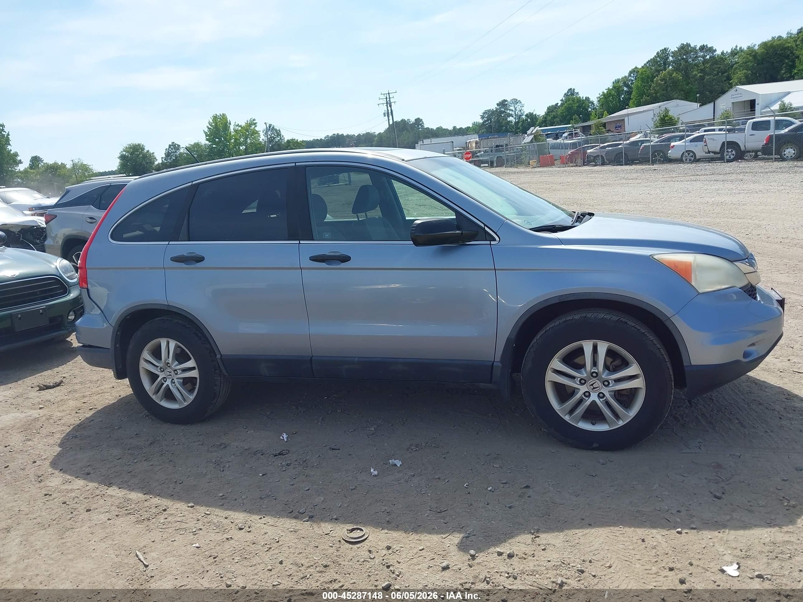2011 Honda Cr-v Ex Blue vin: 5J6RE4H53BL019024