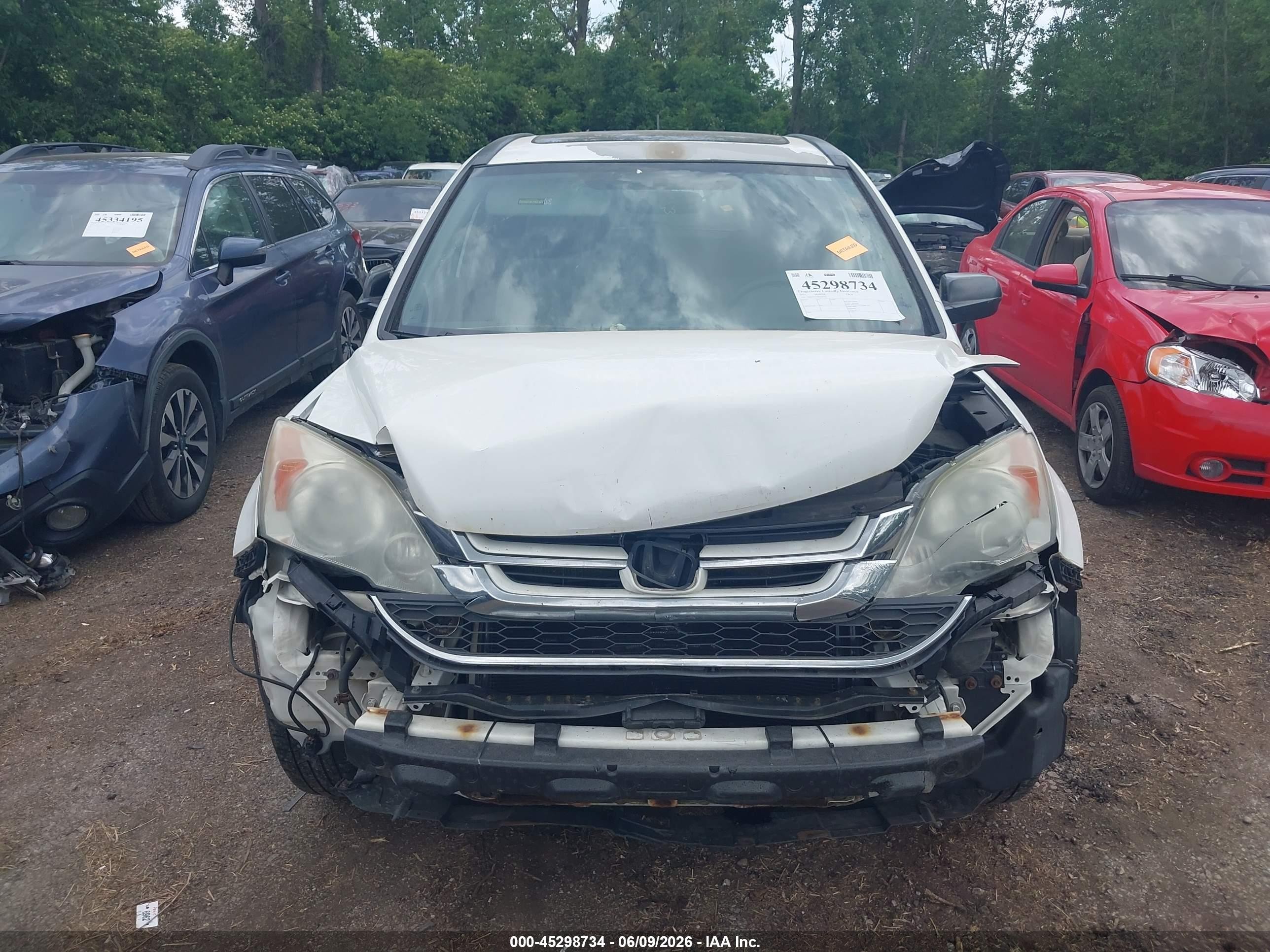 2011 Honda Cr-v Ex White vin: 5J6RE4H53BL024742