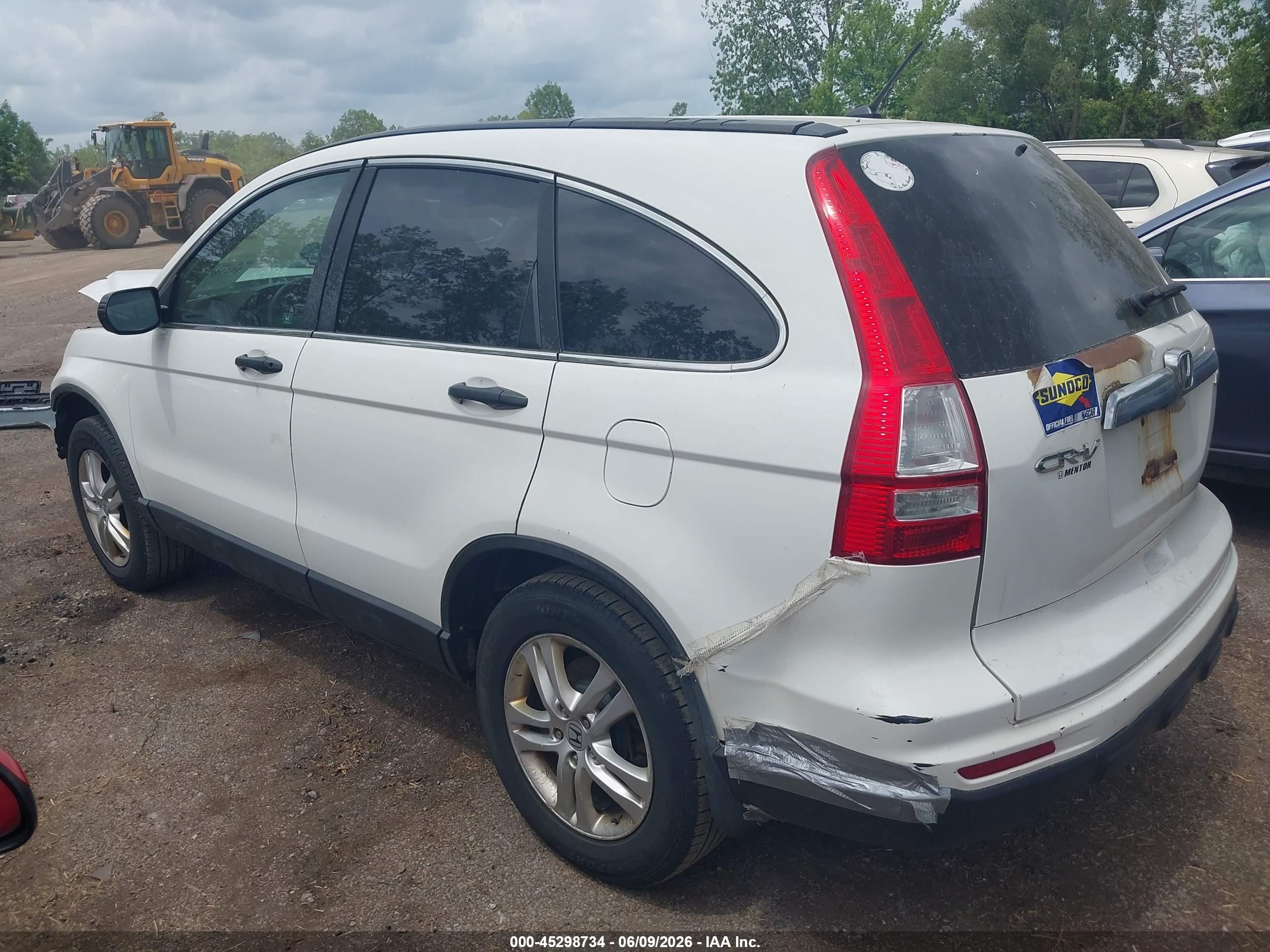2011 Honda Cr-v Ex White vin: 5J6RE4H53BL024742