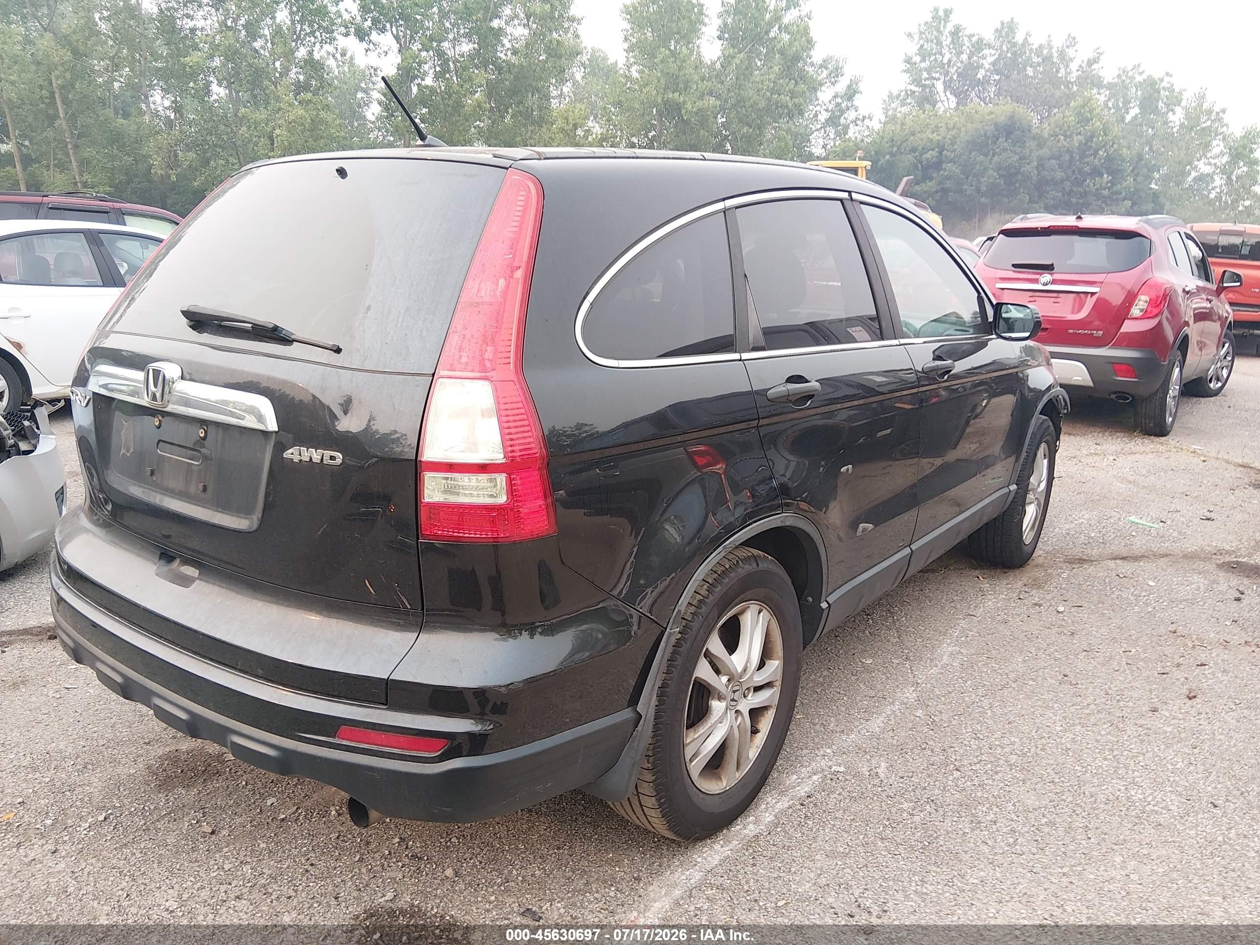 2011 Honda Cr-v Ex Black vin: 5J6RE4H53BL049009