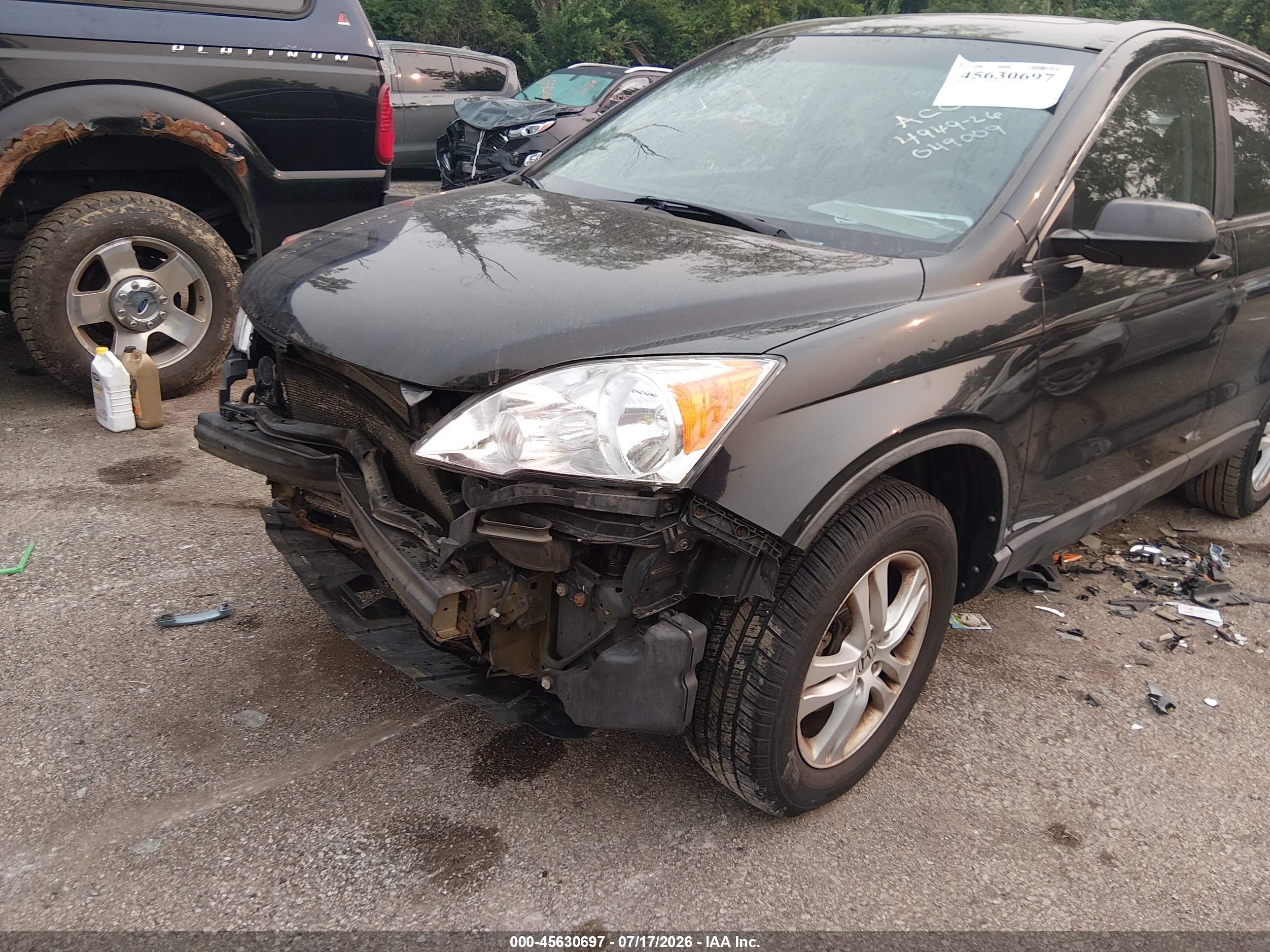 2011 Honda Cr-v Ex Black vin: 5J6RE4H53BL049009