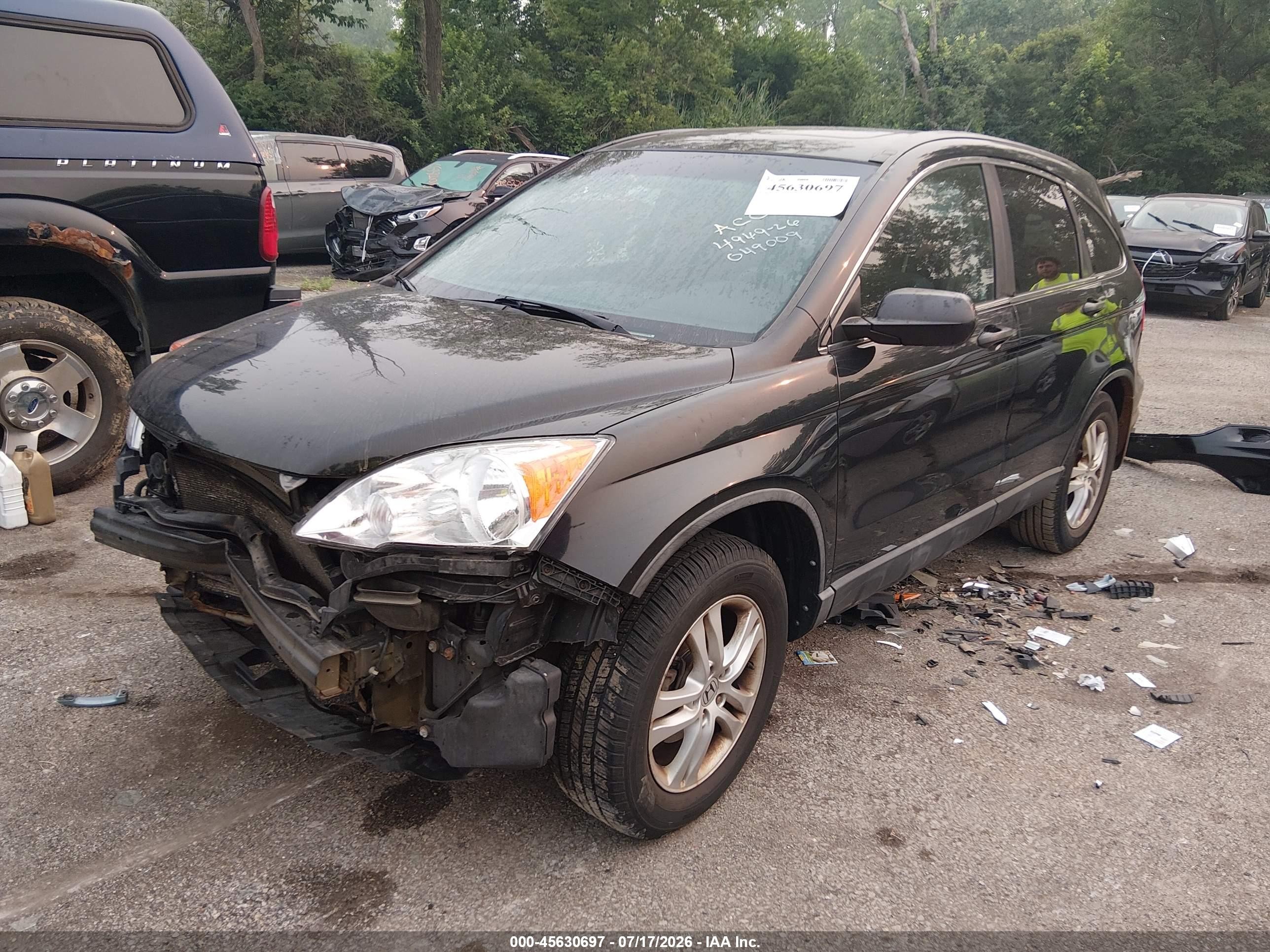 2011 Honda Cr-v Ex Black vin: 5J6RE4H53BL049009