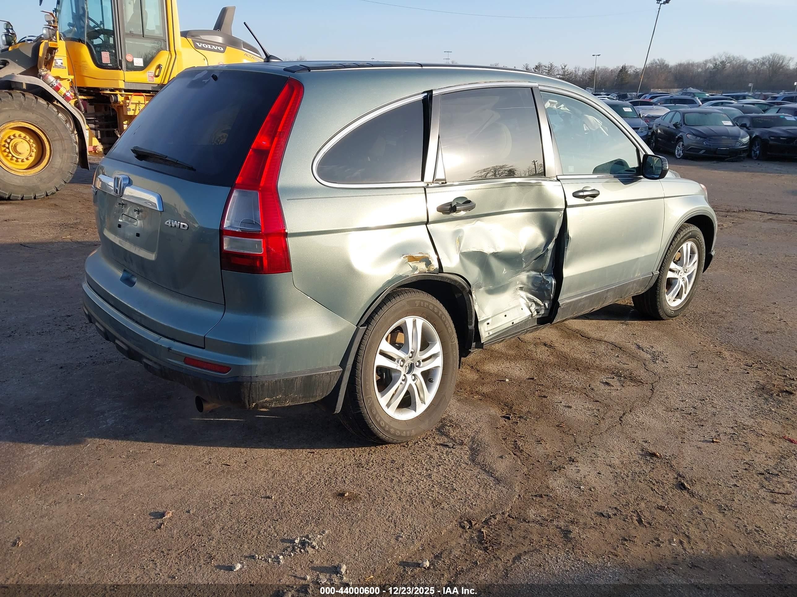 2011 Honda Cr-v Ex Зеленый vin: 5J6RE4H53BL067770