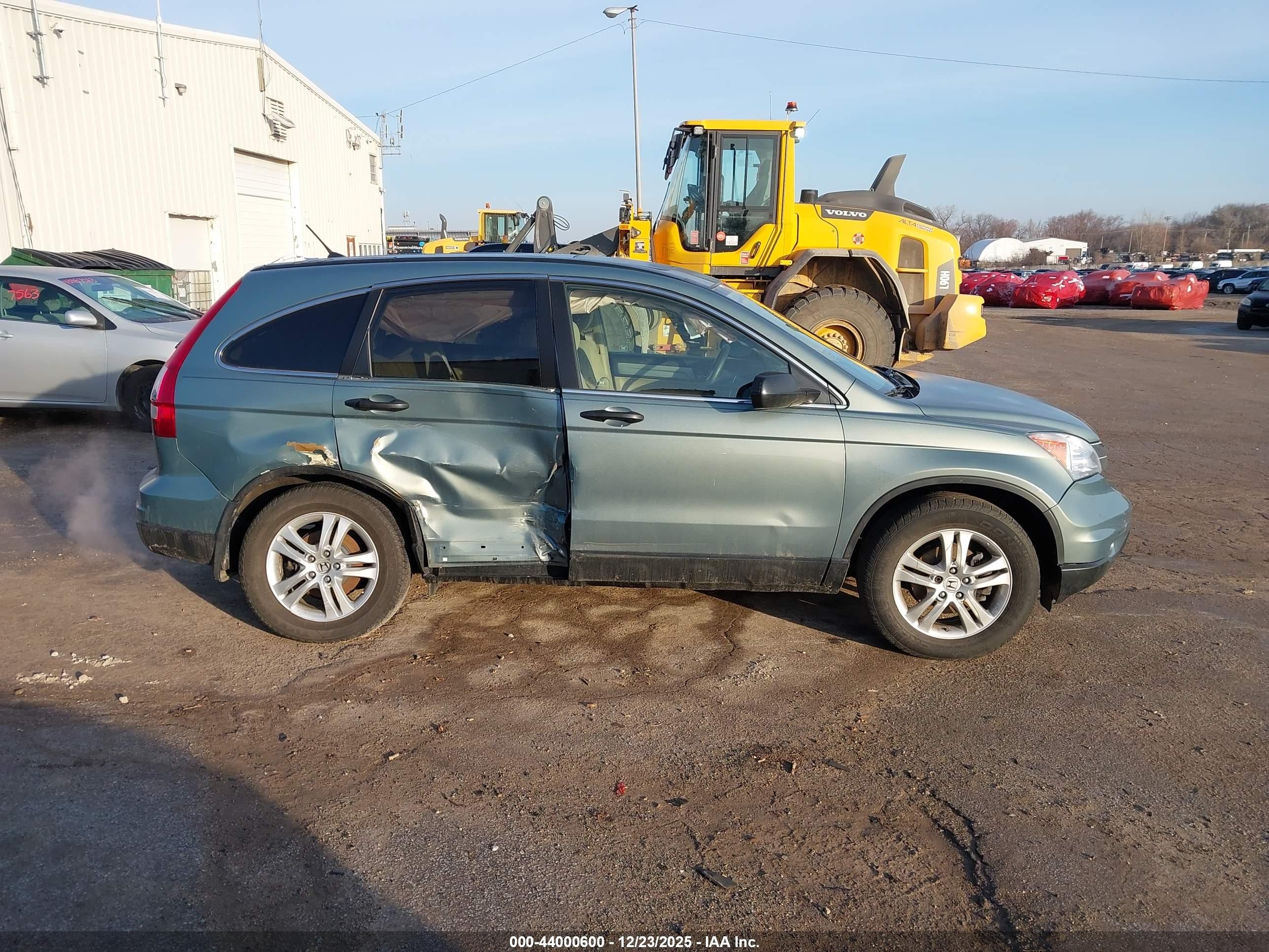 2011 Honda Cr-v Ex Зеленый vin: 5J6RE4H53BL067770