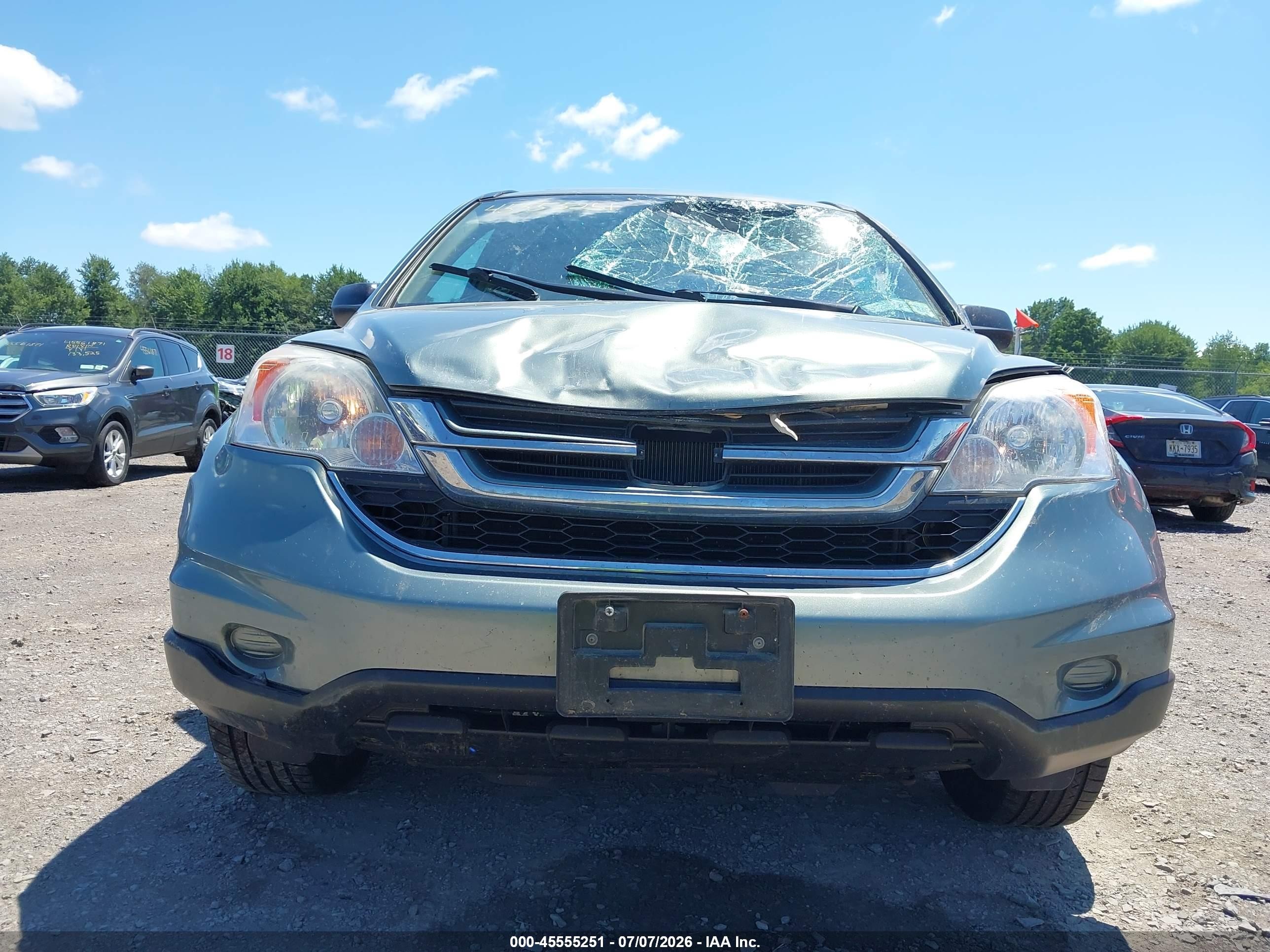 2011 Honda Cr-v Ex Green vin: 5J6RE4H53BL072368