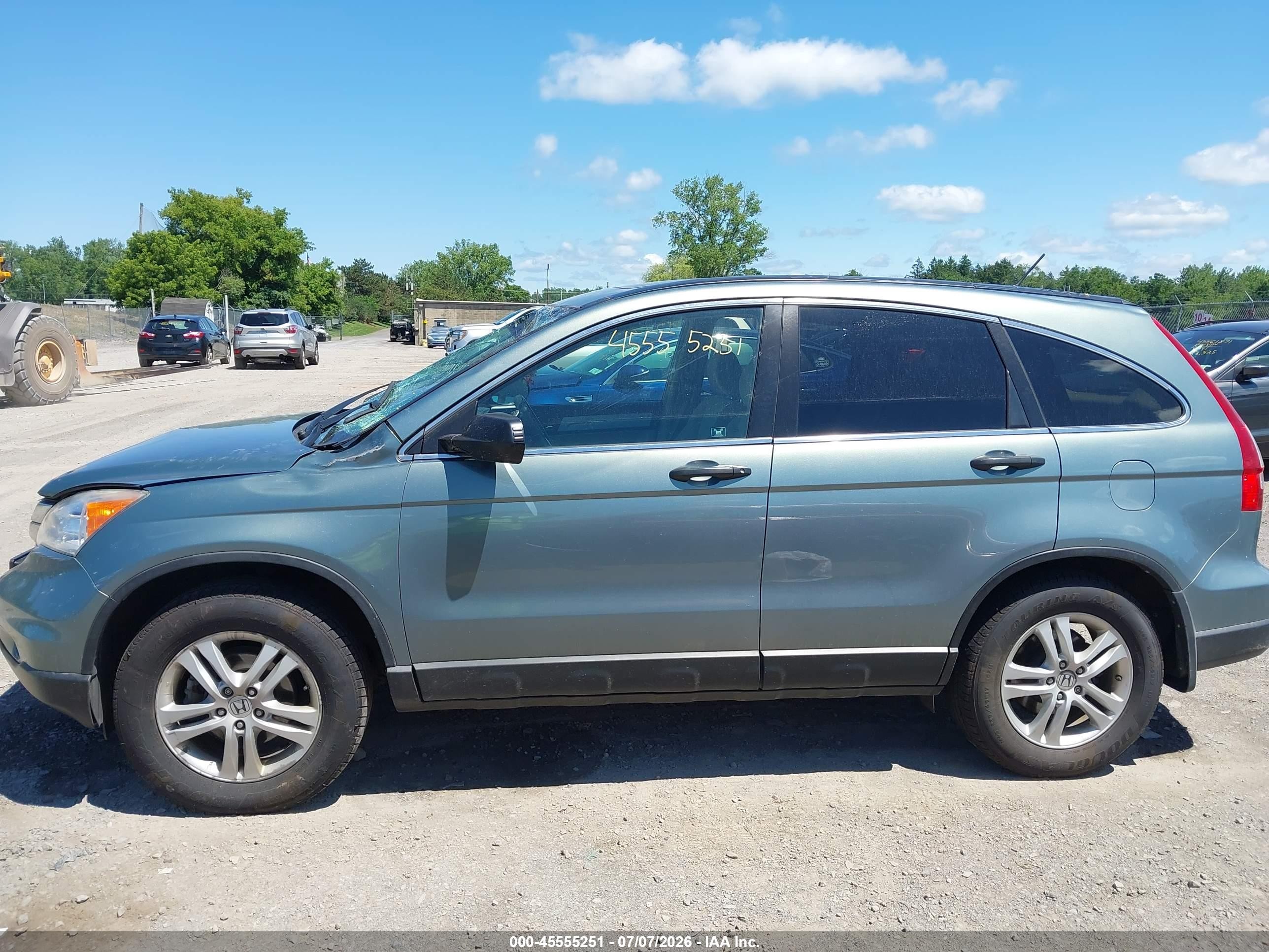 2011 Honda Cr-v Ex Green vin: 5J6RE4H53BL072368