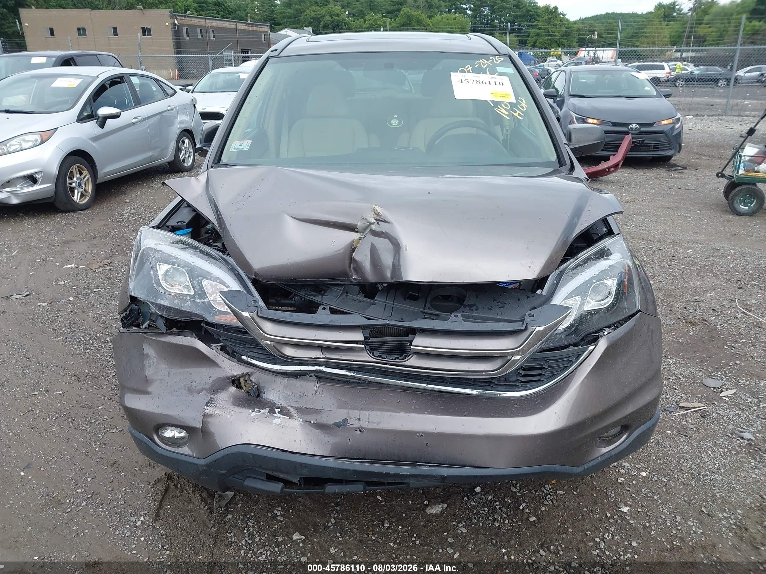 2011 Honda Cr-v Ex Beige vin: 5J6RE4H53BL073214
