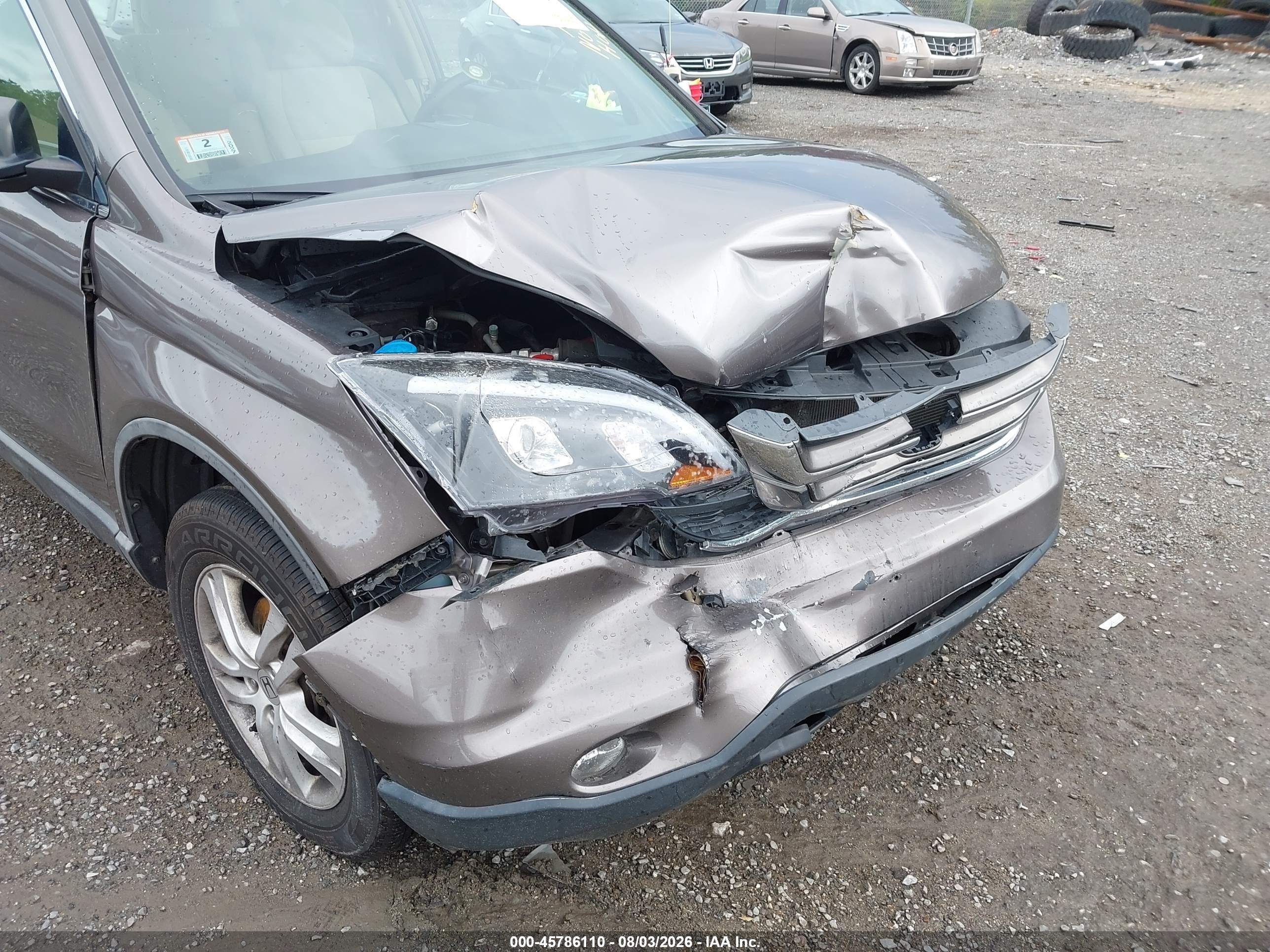 2011 Honda Cr-v Ex Beige vin: 5J6RE4H53BL073214