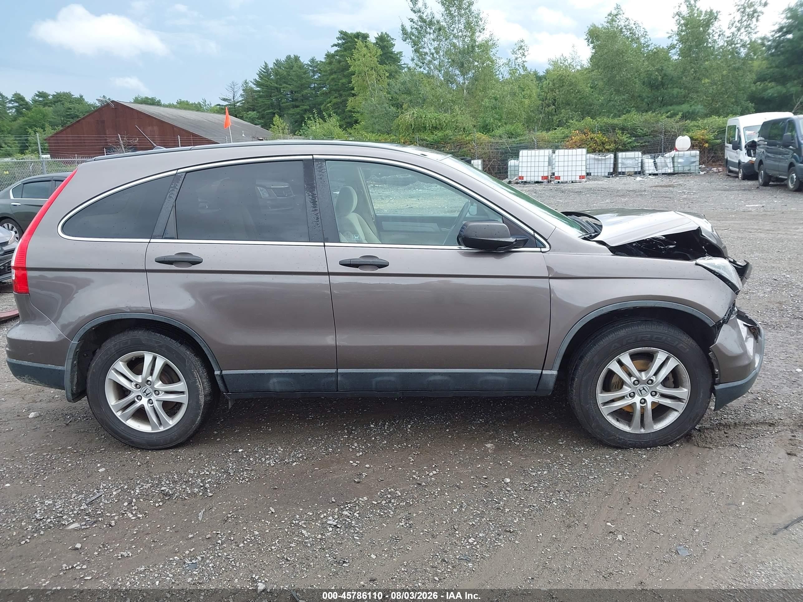 2011 Honda Cr-v Ex Beige vin: 5J6RE4H53BL073214