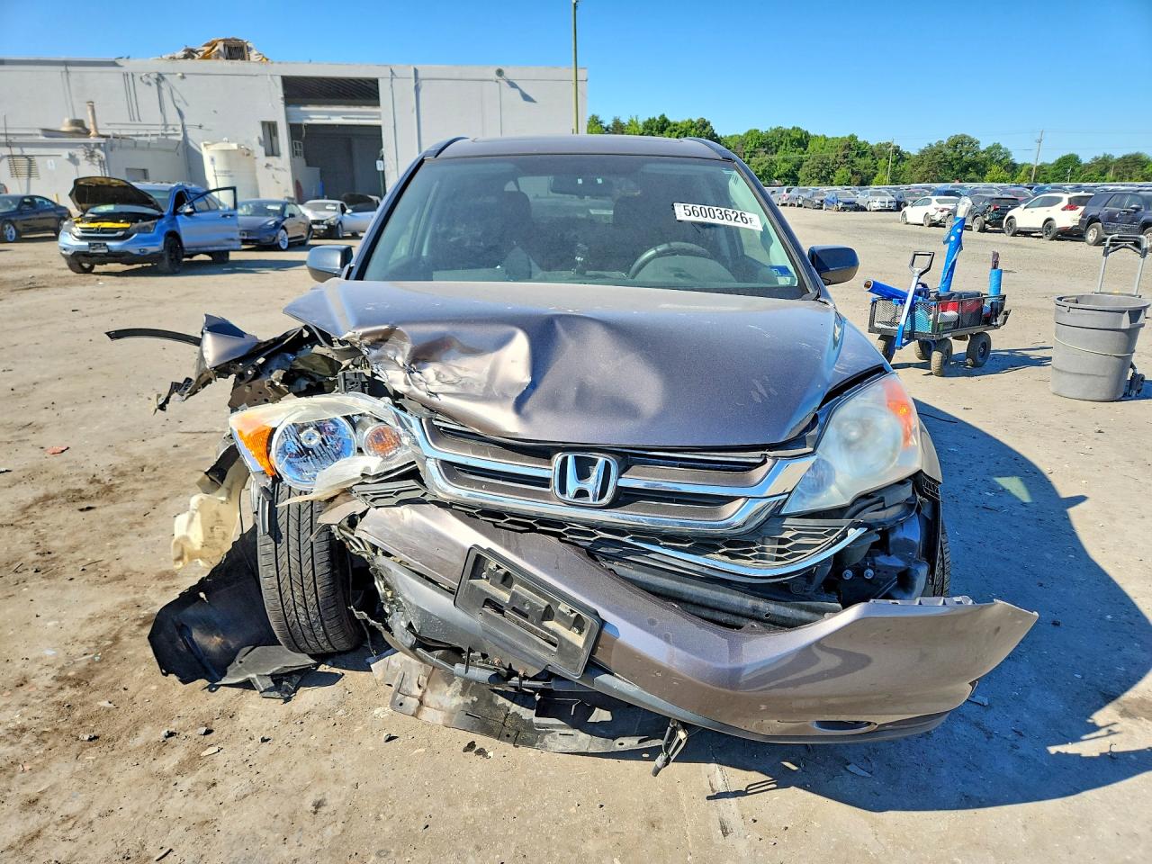2011 Honda Cr-v Ex Gray vin: 5J6RE4H53BL094371