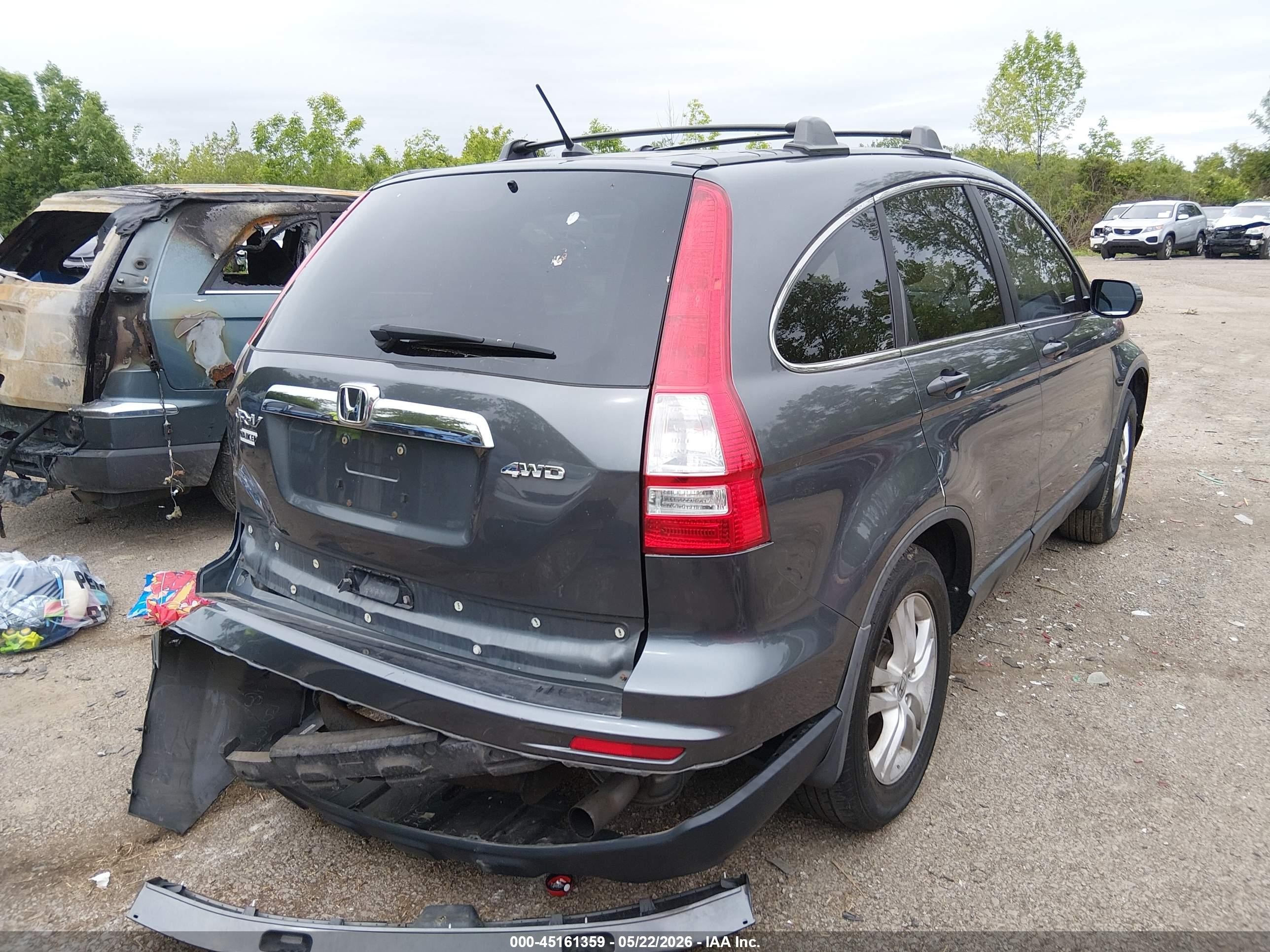 2011 Honda Cr-v Ex Серый vin: 5J6RE4H53BL103263