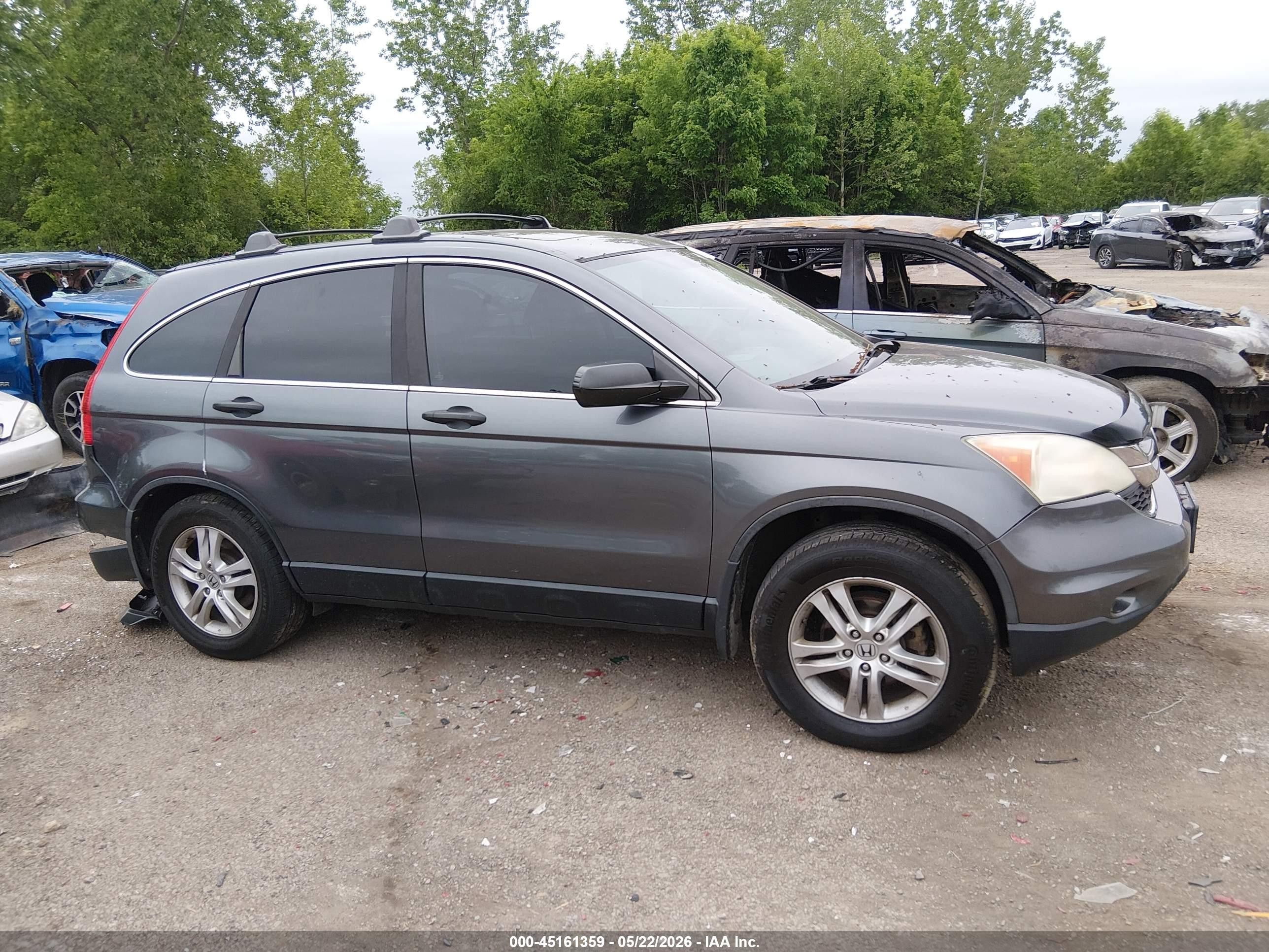 2011 Honda Cr-v Ex Серый vin: 5J6RE4H53BL103263