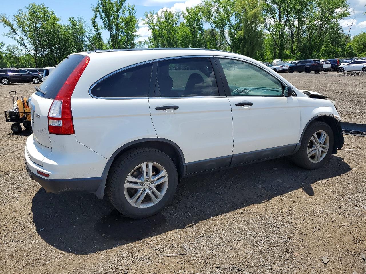 2010 Honda Cr-v Ex White vin: 5J6RE4H54AL001307