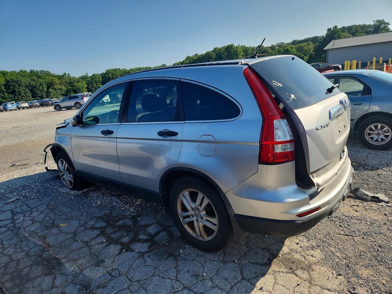 2010 Honda Cr-v Ex Silver vin: 5J6RE4H54AL034825