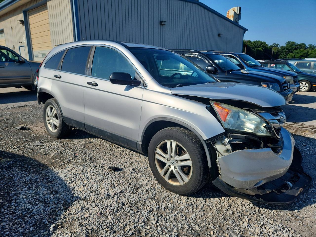 2010 Honda Cr-v Ex Silver vin: 5J6RE4H54AL034825