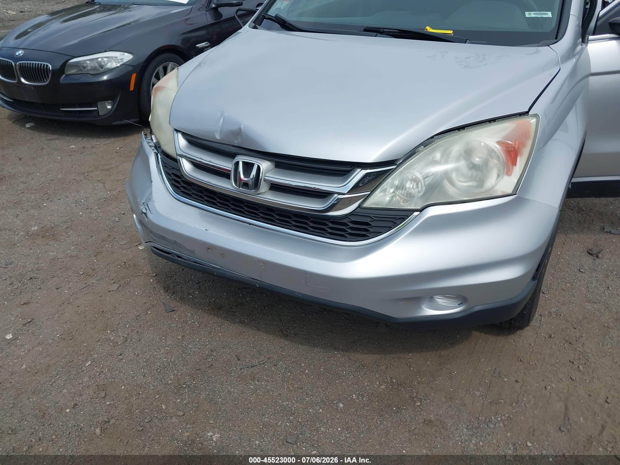 2010 Honda Cr-v Ex Silver vin: 5J6RE4H54AL044853