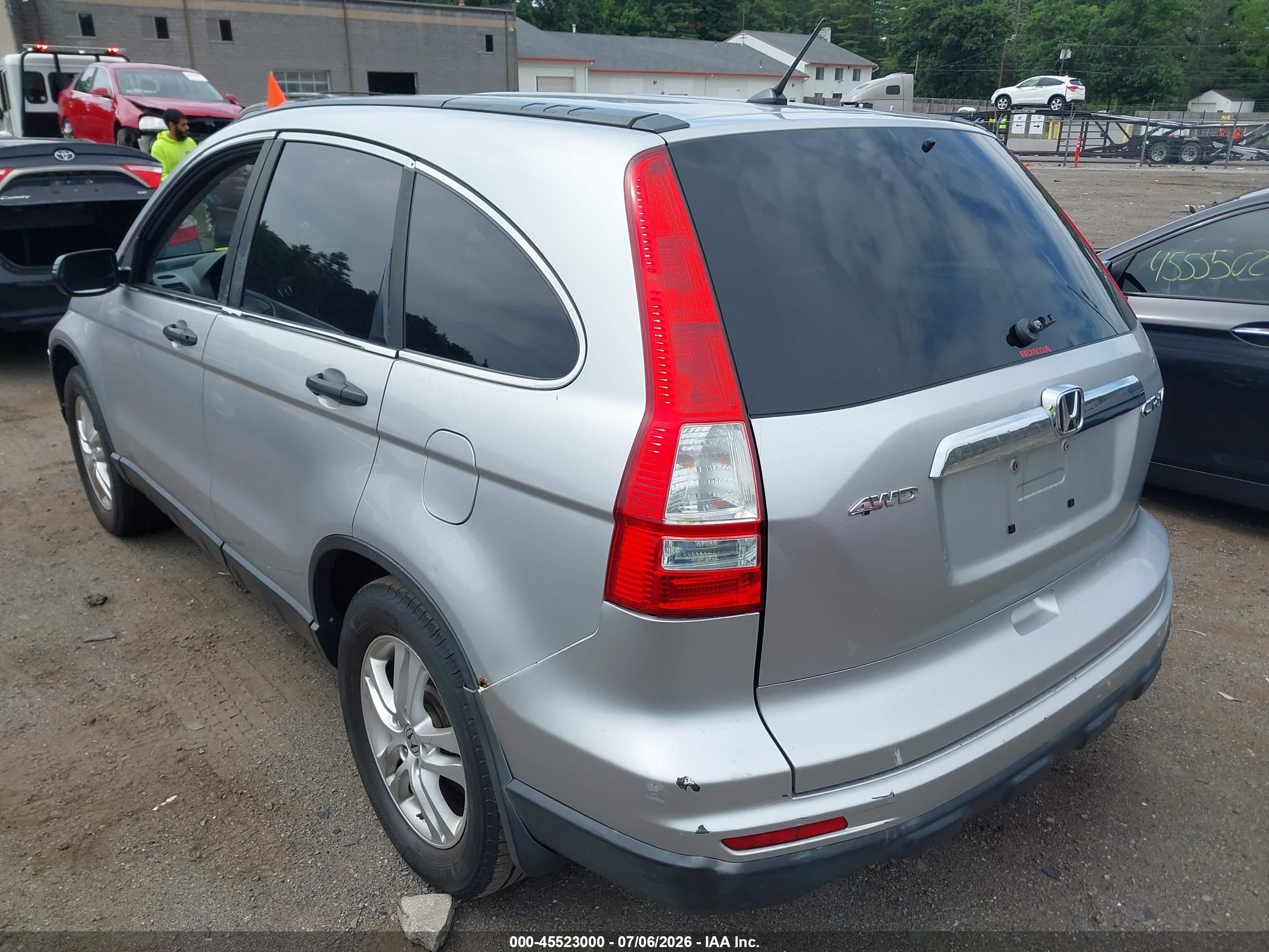 2010 Honda Cr-v Ex Silver vin: 5J6RE4H54AL044853