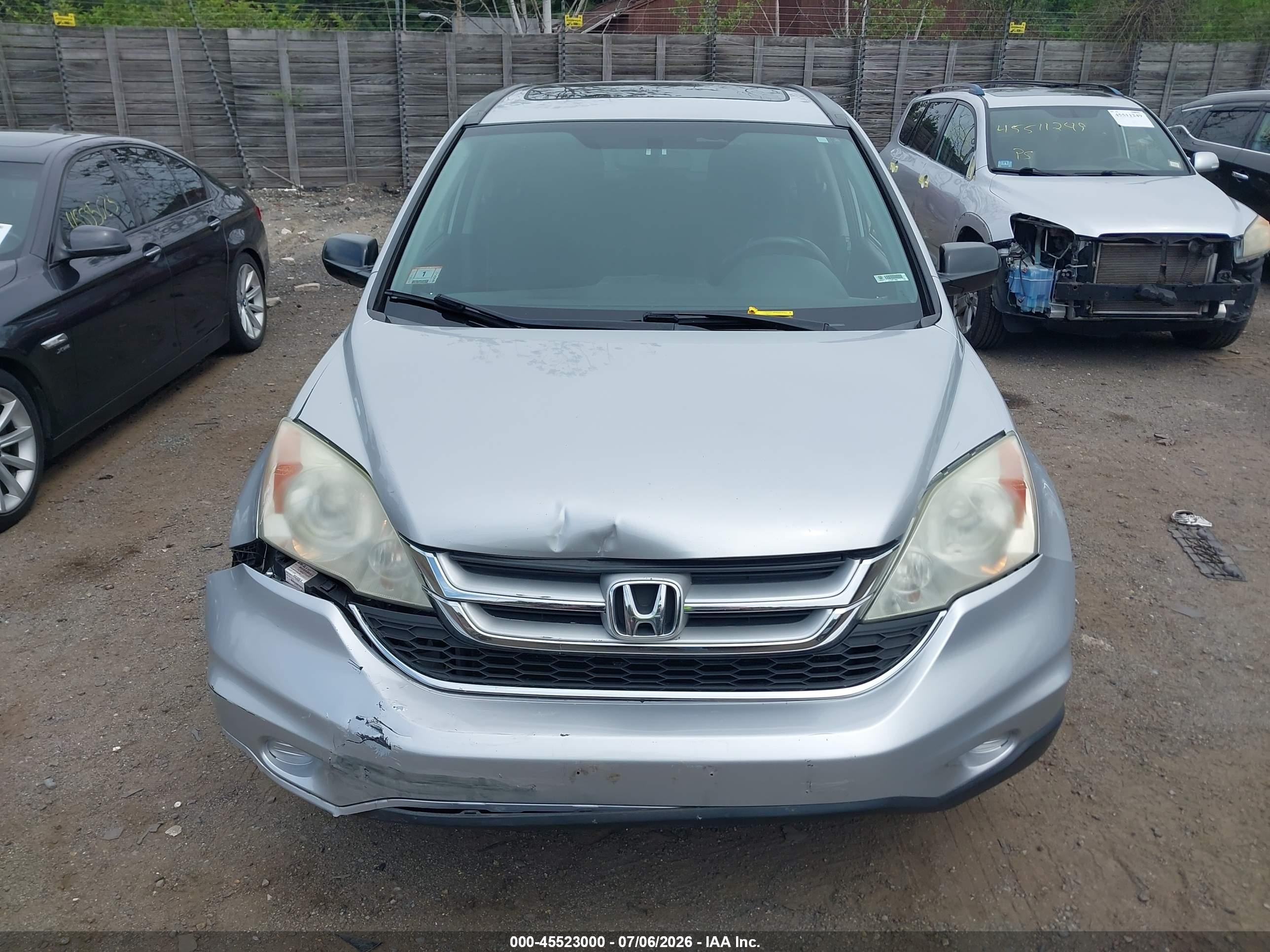 2010 Honda Cr-v Ex Silver vin: 5J6RE4H54AL044853