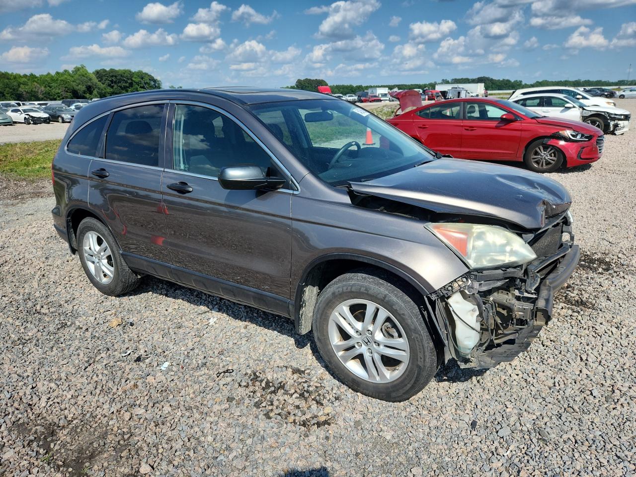 2010 Honda Cr-v Ex Gray vin: 5J6RE4H54AL051978
