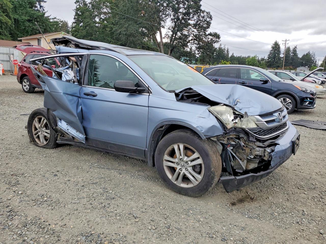 2010 Honda Cr-v Ex Blue vin: 5J6RE4H54AL066576