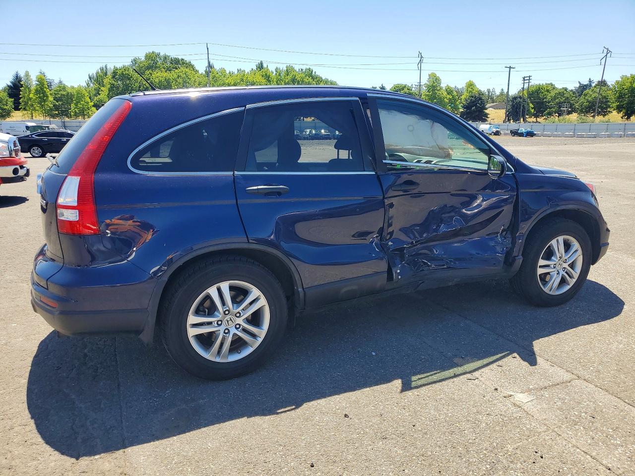 2010 Honda Cr-v Ex Blue vin: 5J6RE4H54AL069526